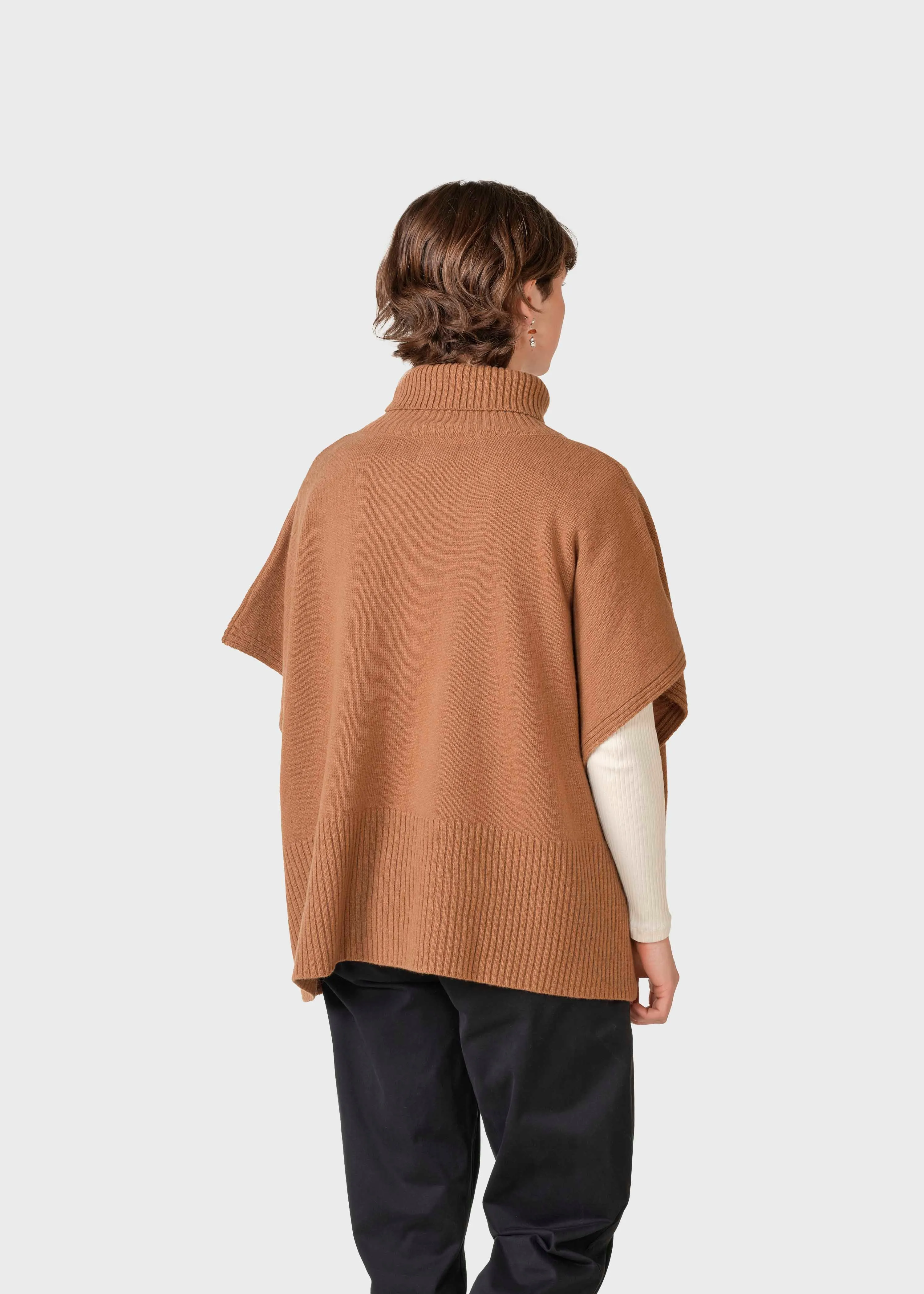 Alba knit poncho - Camel