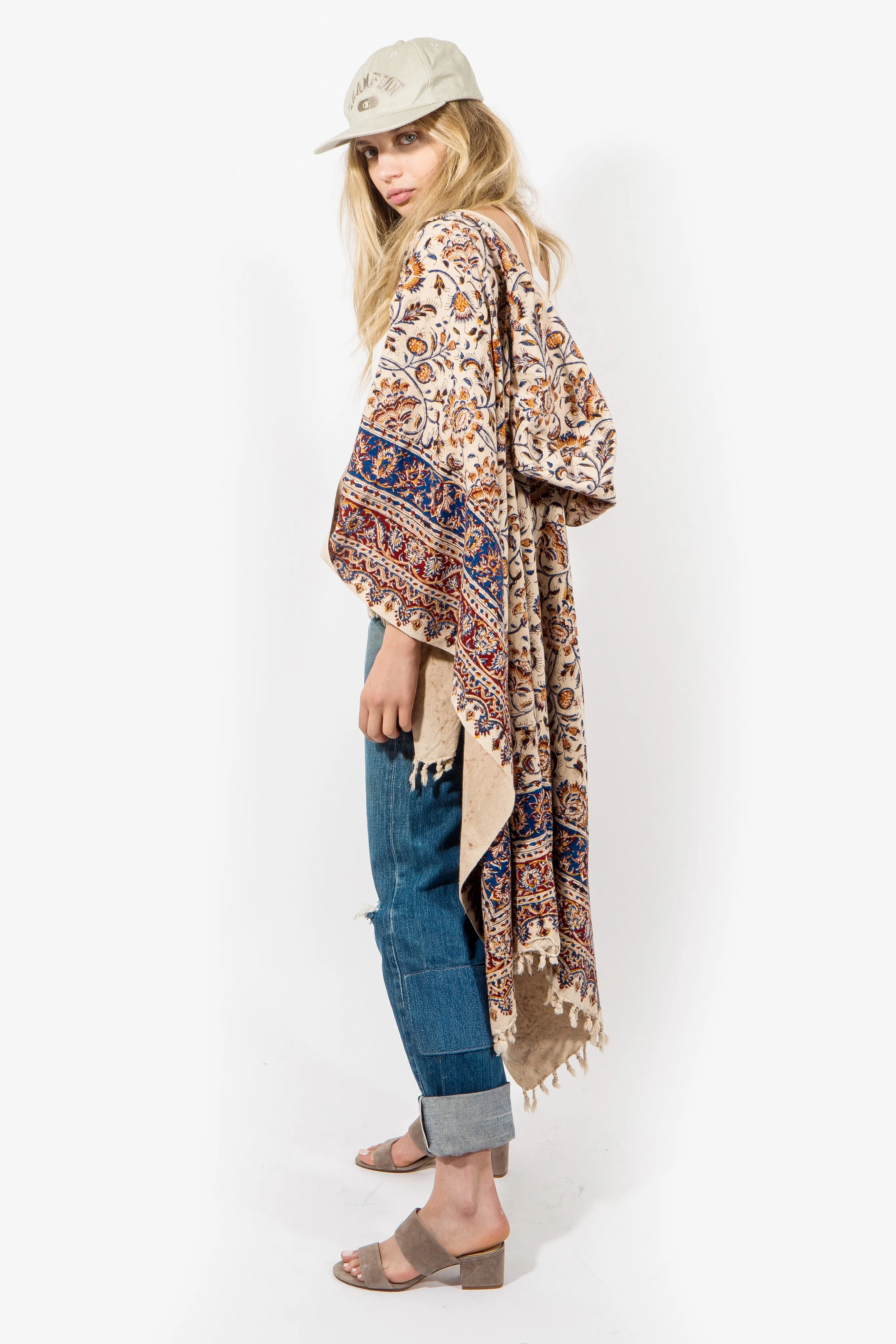 ALC-010 Kalamkari Hooded Poncho