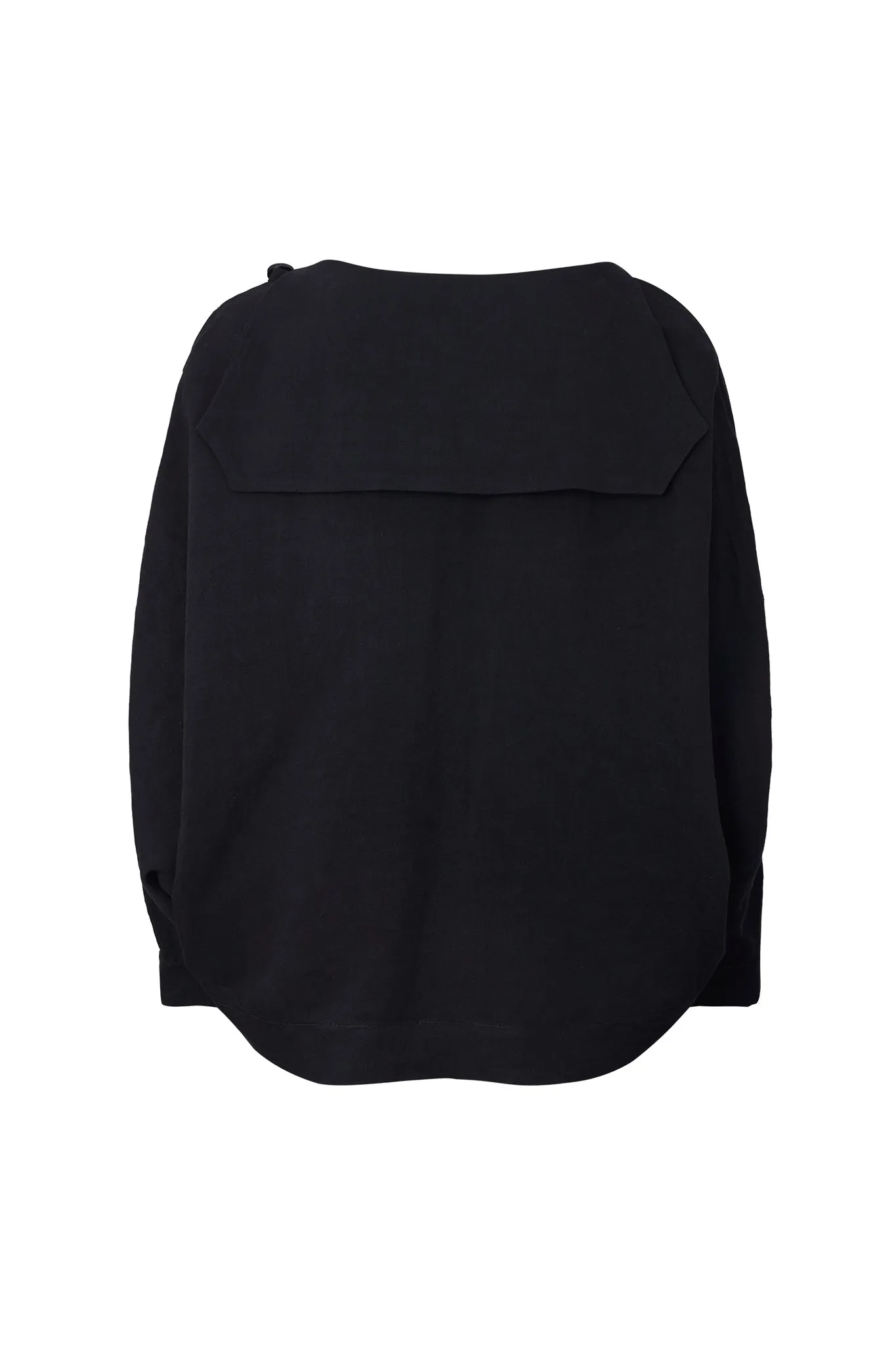 Andrea Linen Blend Crossover Cape Top