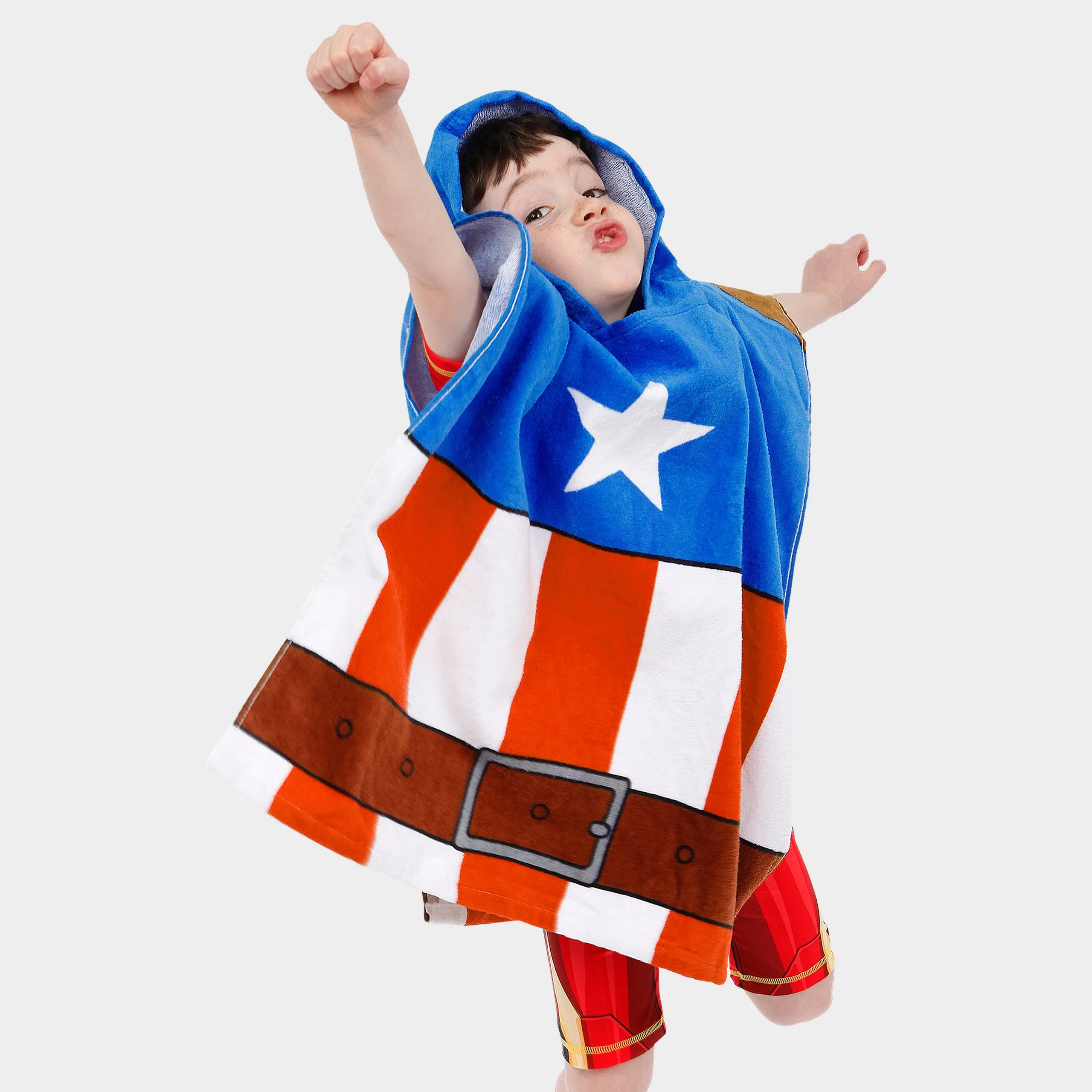Captain America Towel Poncho