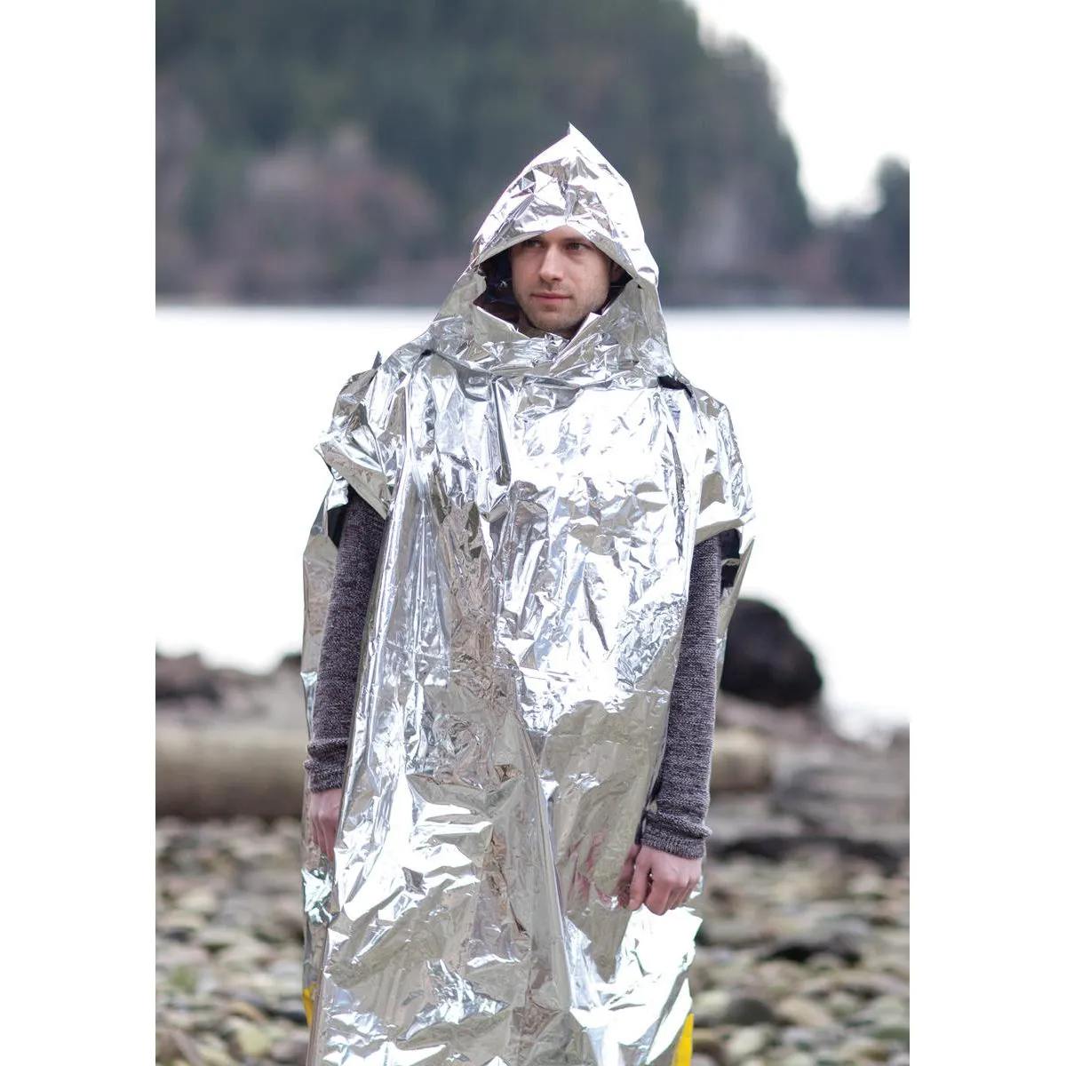 Coghlan's Emergency Survival Poncho Reduce Heat Loss, Camping Rescue Safety