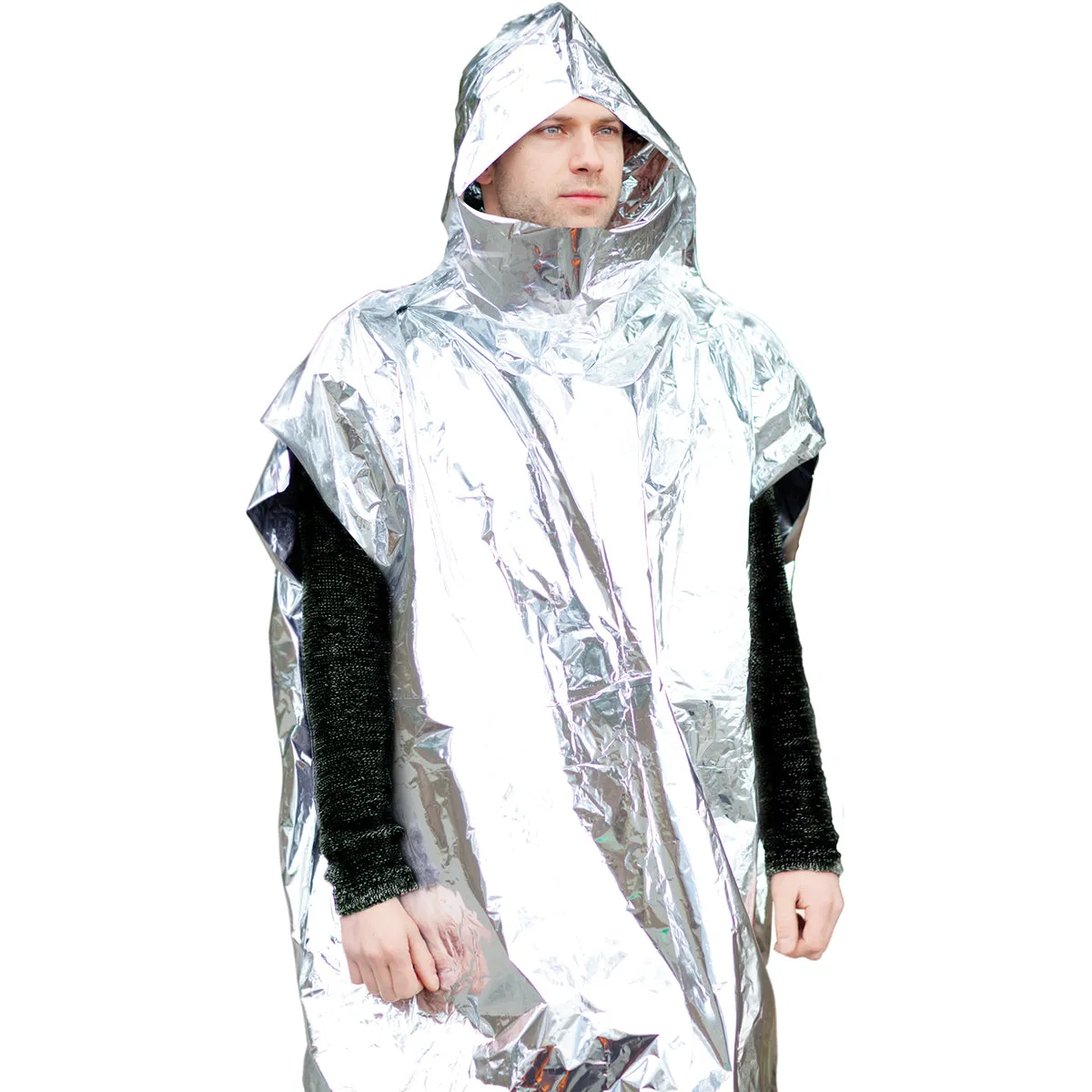 Coghlan's Emergency Survival Poncho Reduce Heat Loss, Camping Rescue Safety