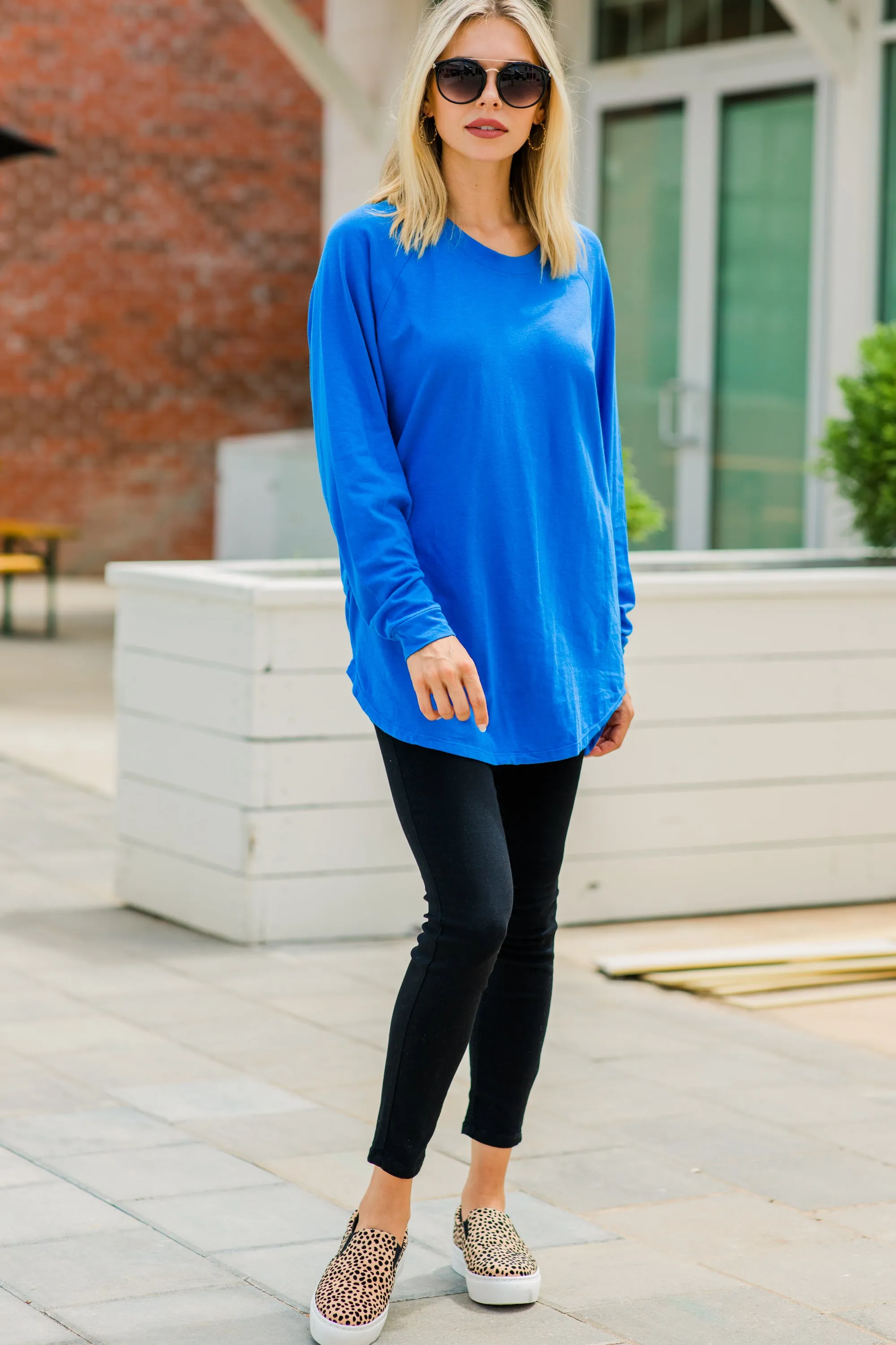 Easy Like Sunday Cobalt Blue Tunic