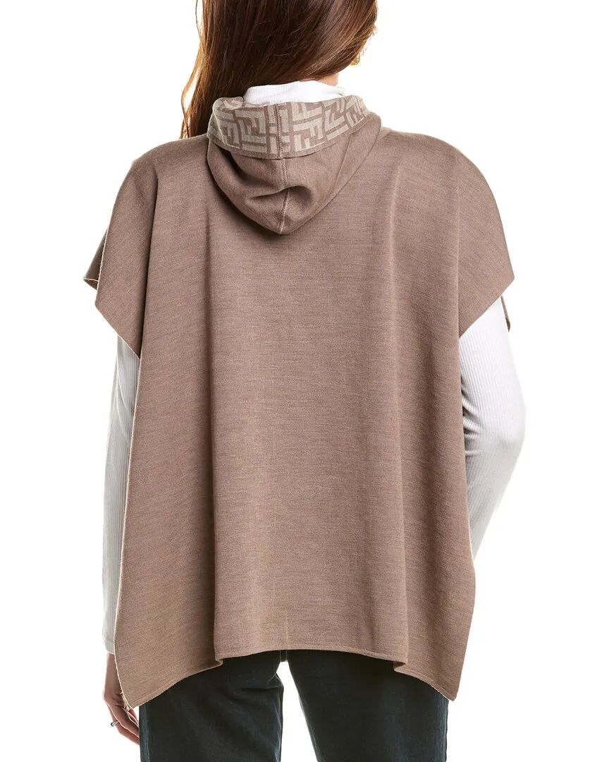 FENDI Wool-Blend Poncho