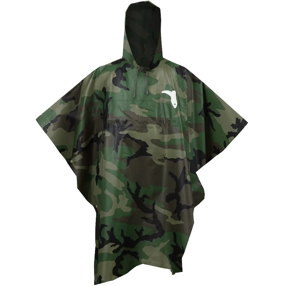FLORIDA CRACKER RAIN PONCHO - CAMO
