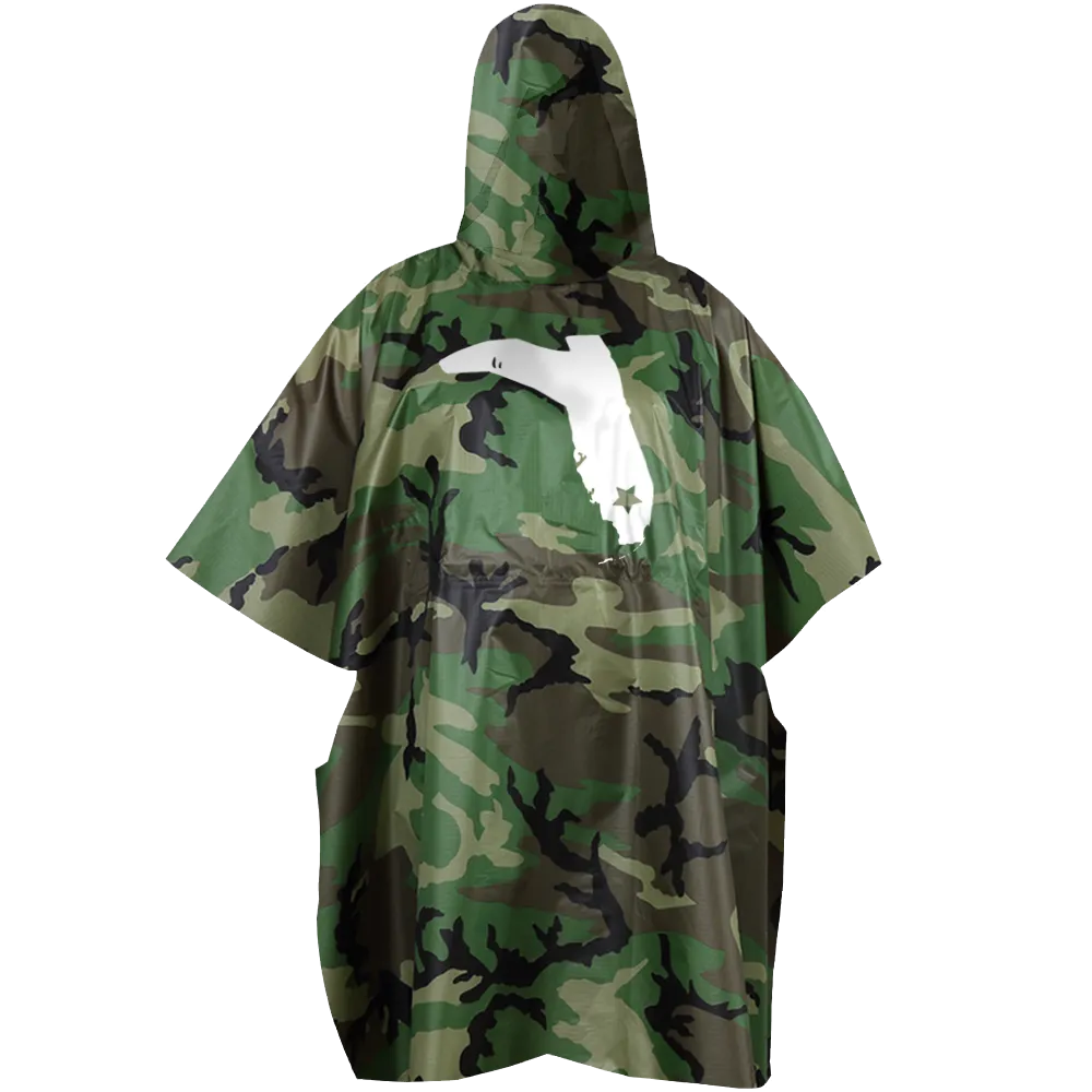FLORIDA CRACKER RAIN PONCHO - CAMO