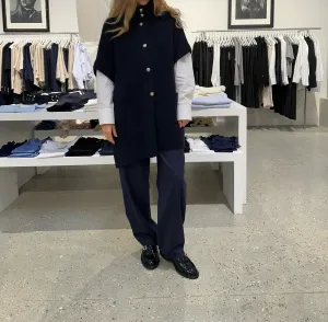 Hemisphere Poncho H-neck - New Navy