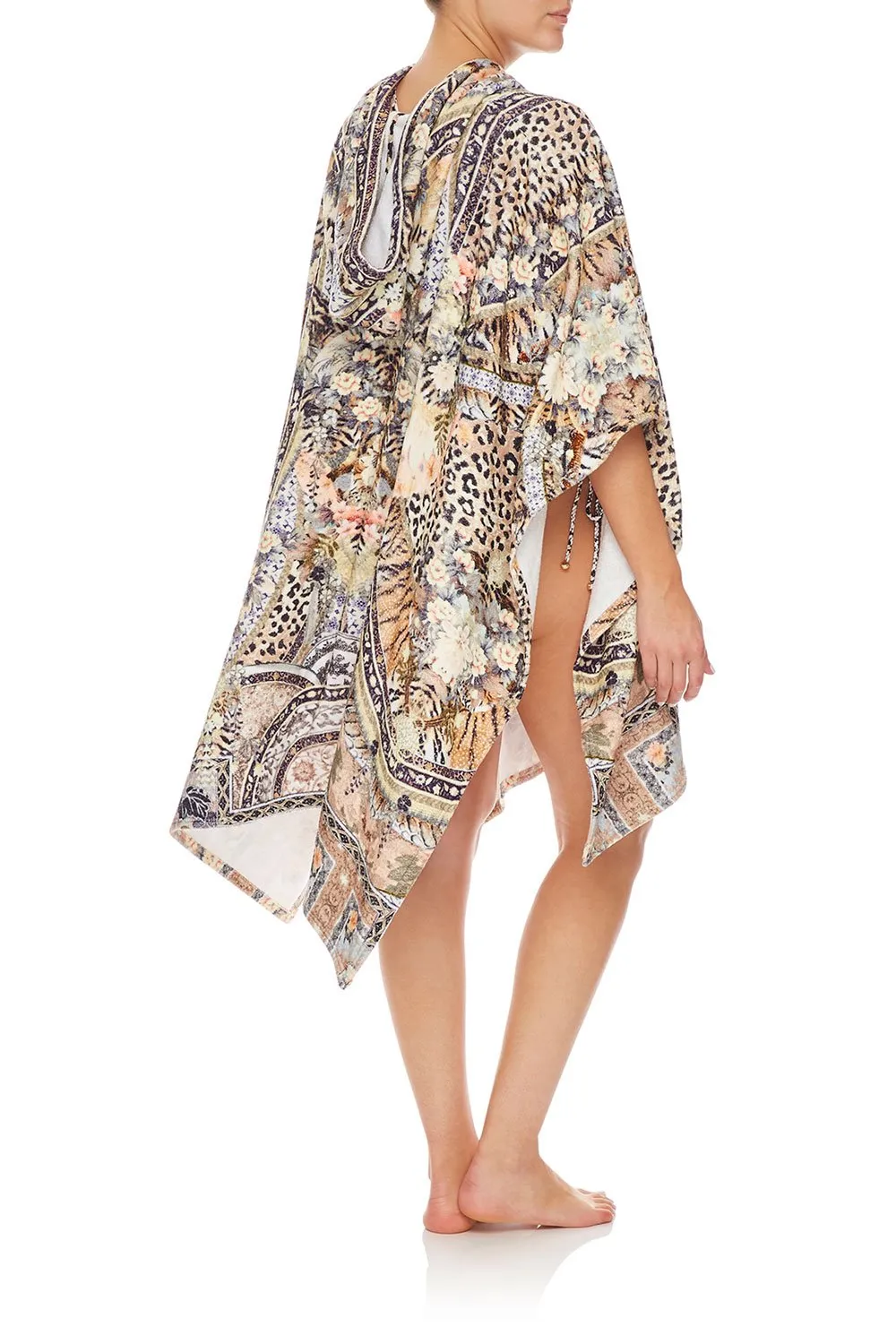 HOODED TOWEL PONCHO MOTO MAIKO