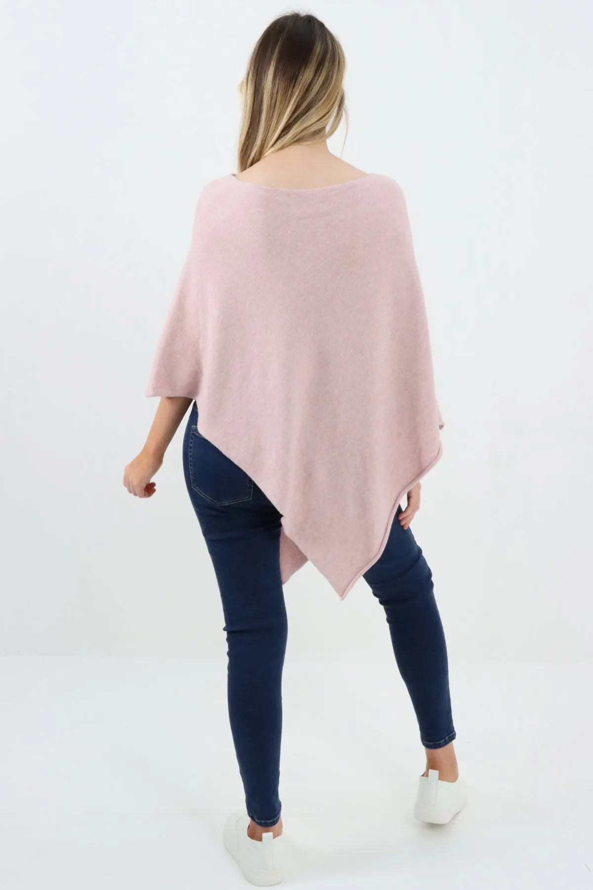 Italian Knitted Lagenlook Star Poncho