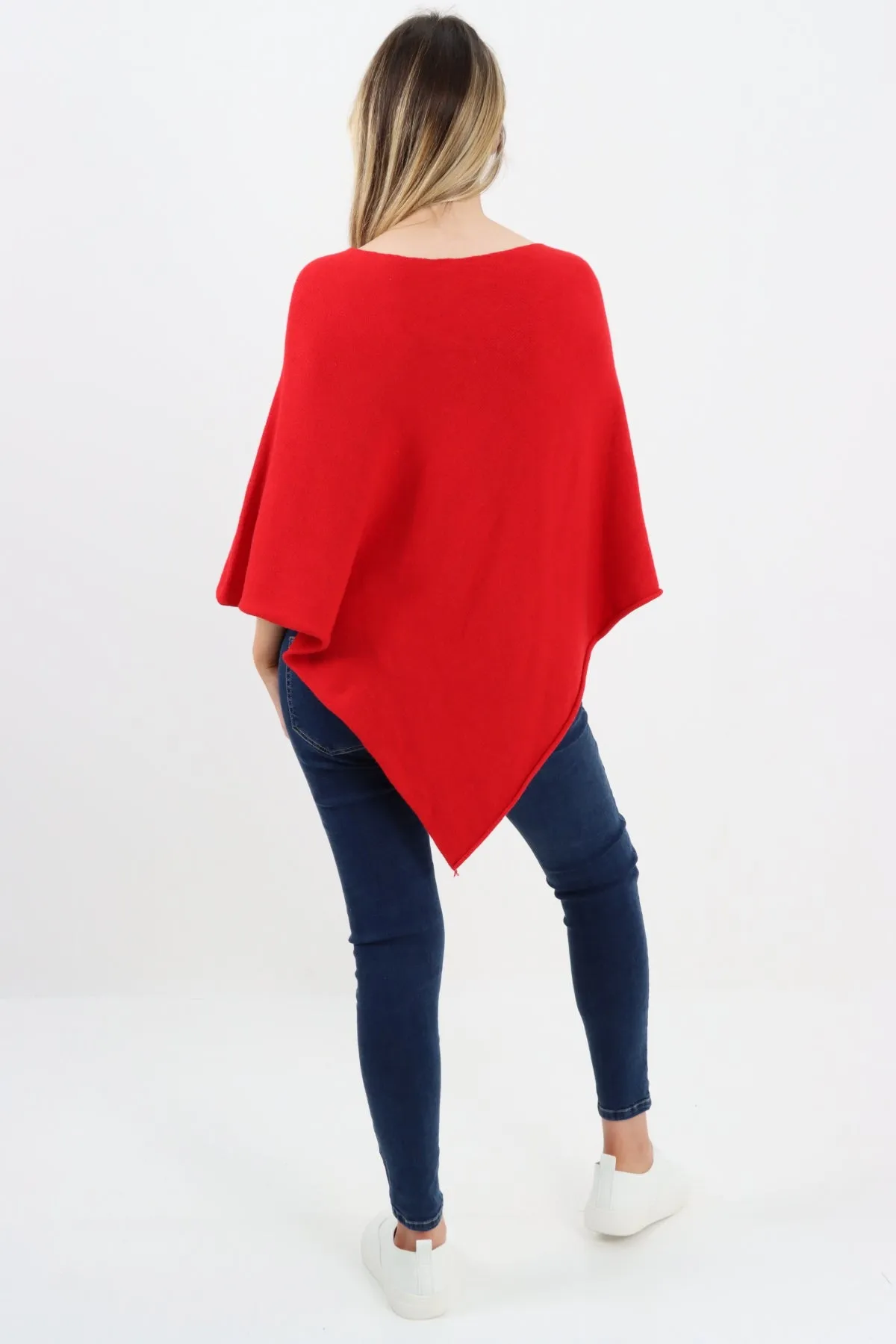 Italian Knitted Lagenlook Star Poncho