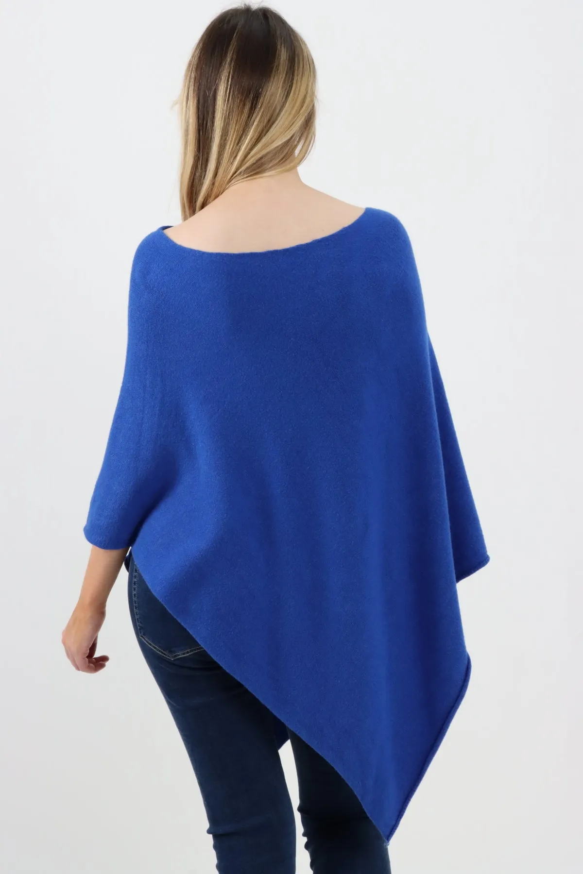 Italian Knitted Lagenlook Star Poncho