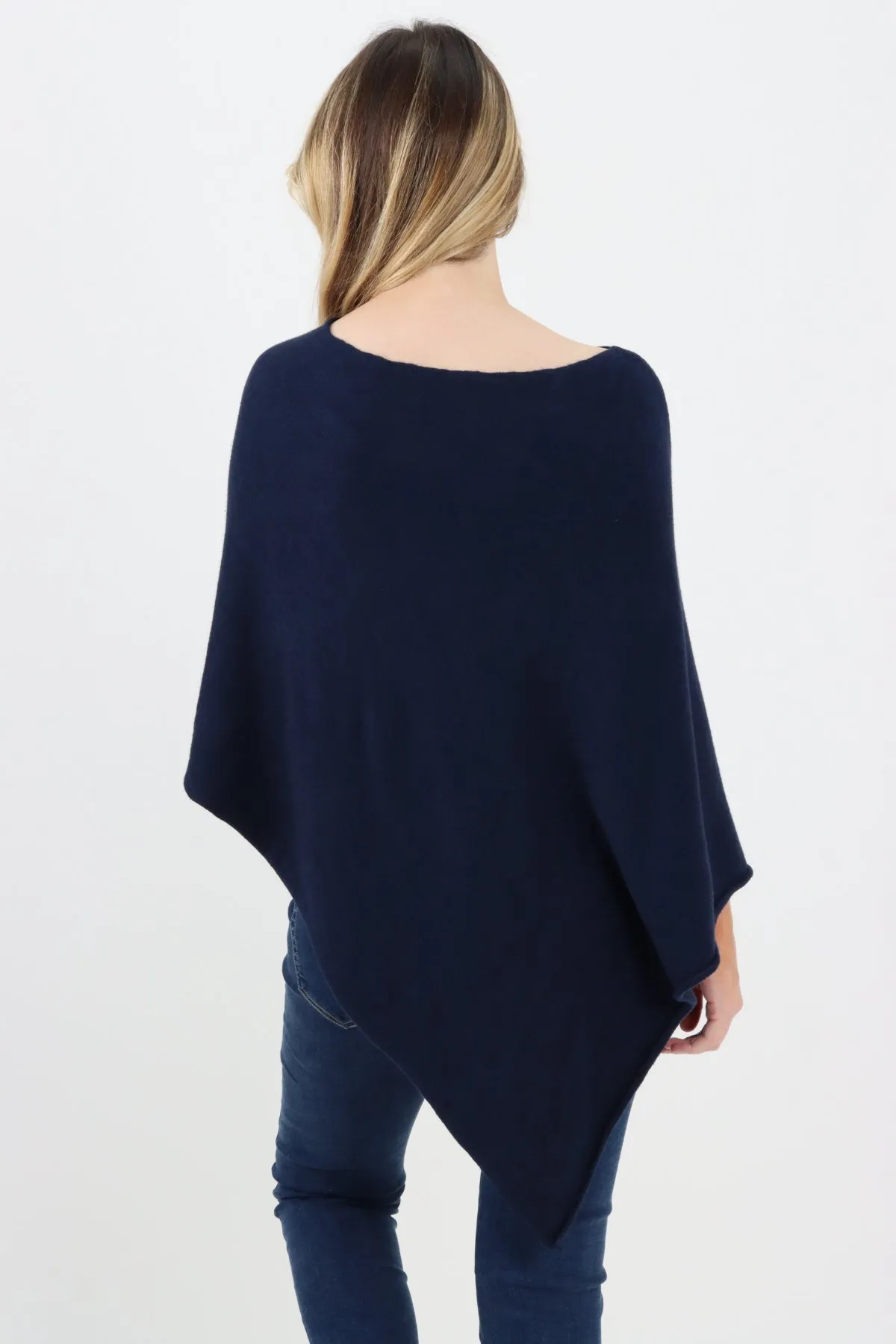 Italian Knitted Lagenlook Star Poncho