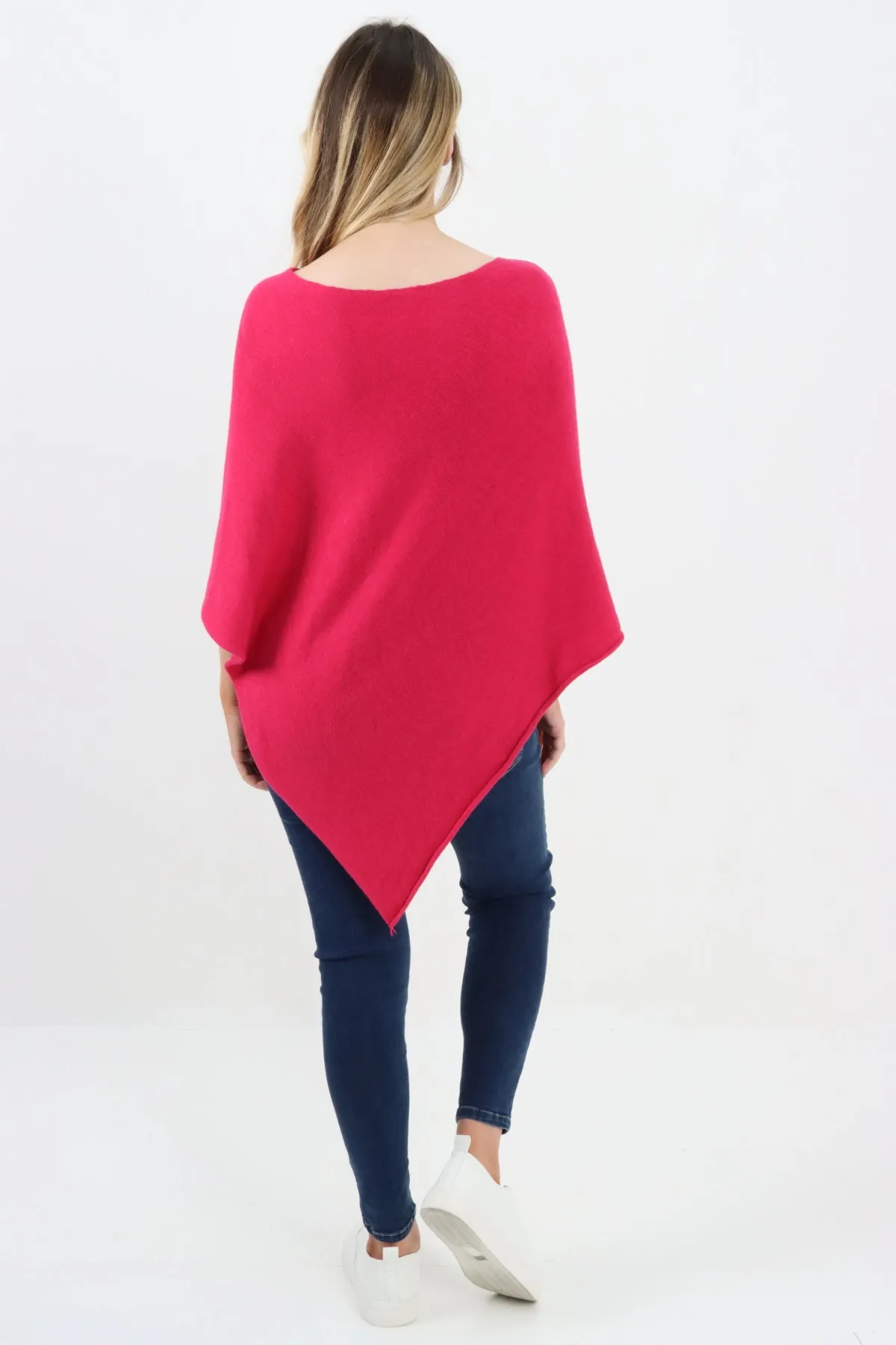 Italian Knitted Lagenlook Star Poncho