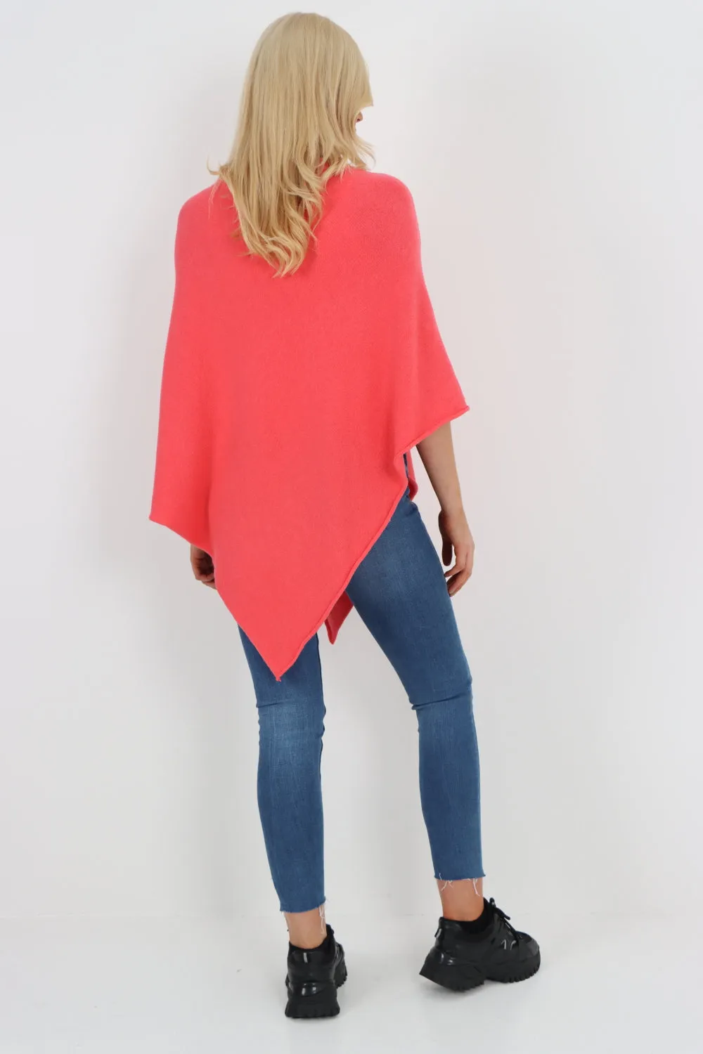 Italian Knitted Lagenlook Star Poncho