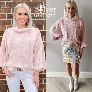IVY JANE Fur CHARLOTTE Poncho Top