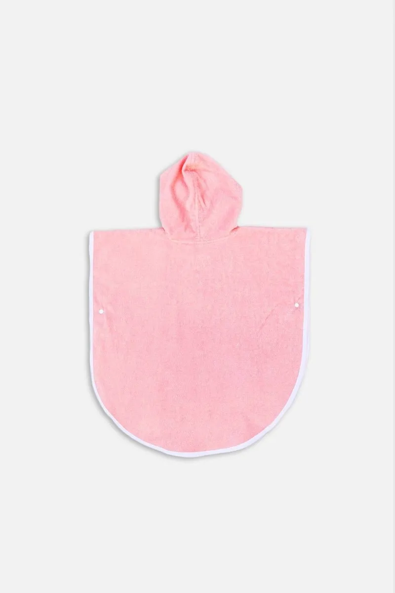 KIDS TOWEL PONCHO - Summer Pink