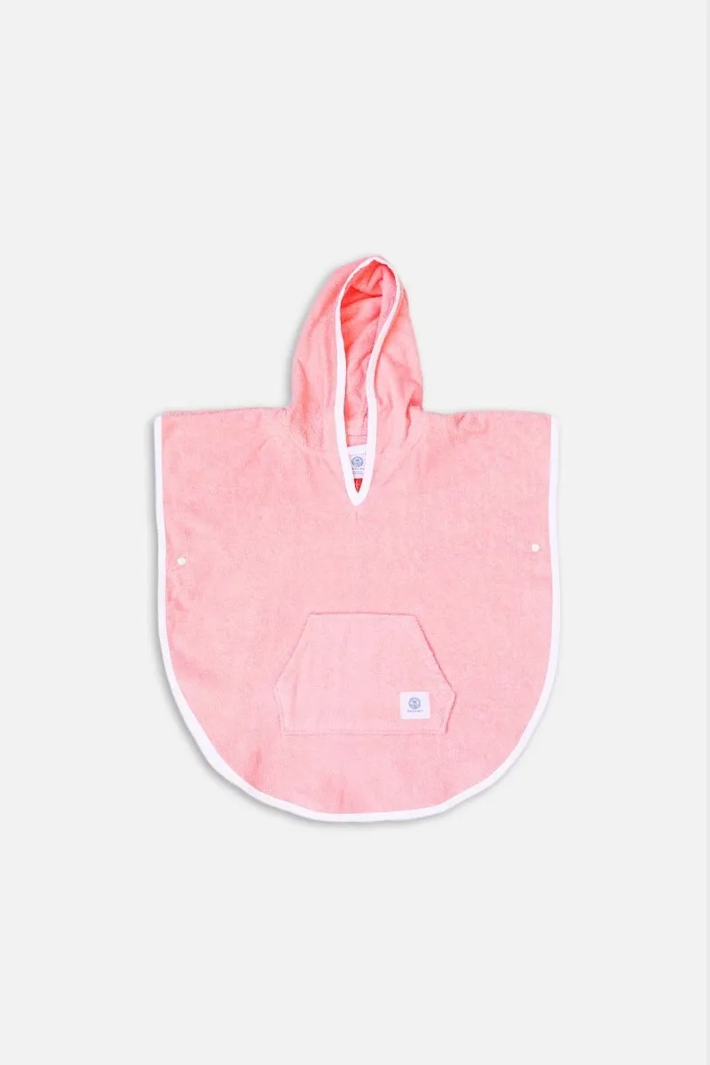 KIDS TOWEL PONCHO - Summer Pink