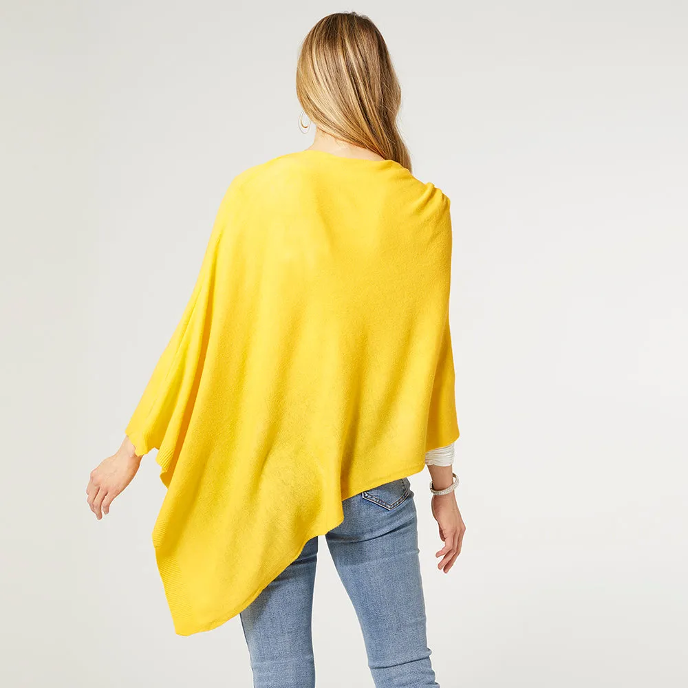 Lightweight Poncho - Aspen Gold - Final Sale