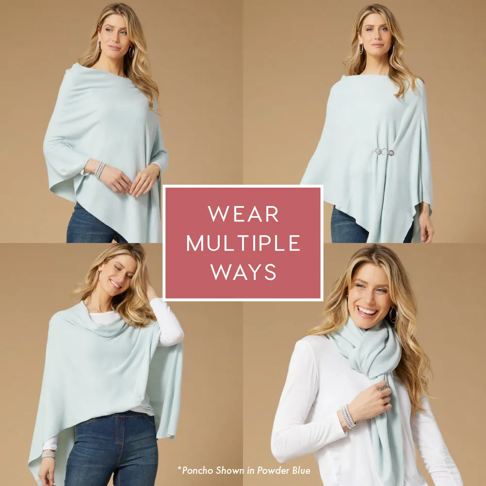 Lightweight Poncho - Aspen Gold - Final Sale