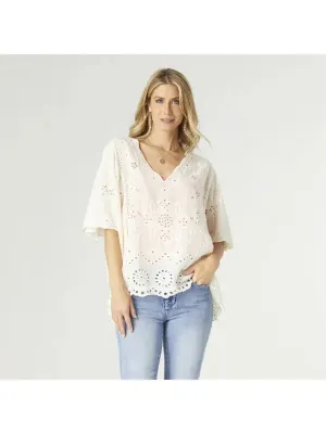 Luna Poncho with Embroidery