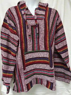 Mexican Poncho Baja Hoodie 2X