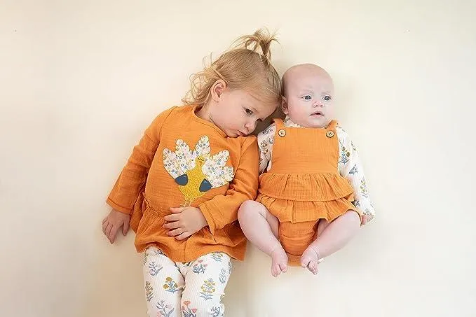 Mud Pie Kids Thanksgiving Turkey Tunic and Autumn Legging Girls 2 Pc Set