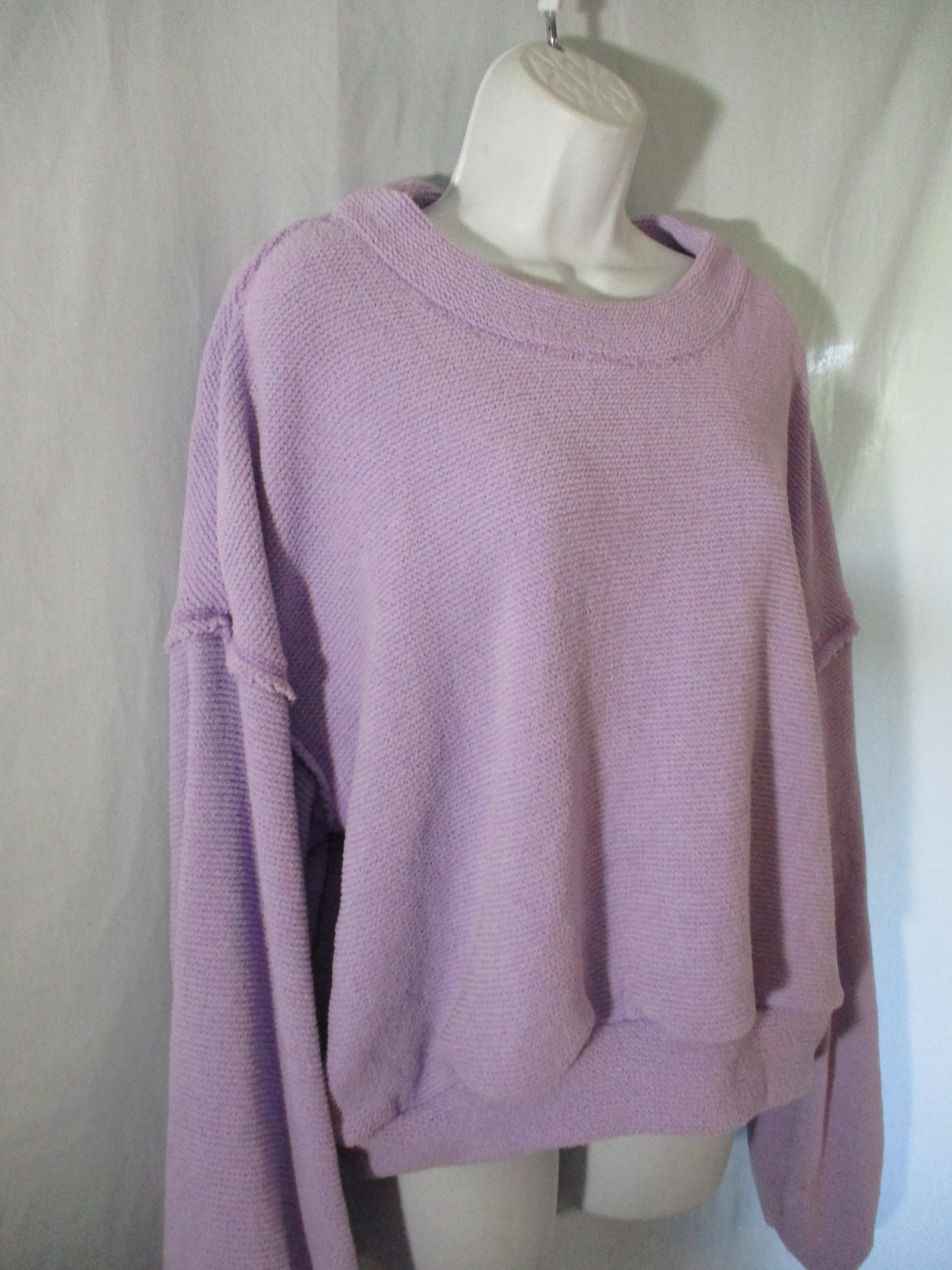 NEW FREE PEOPLE FP BEACH SWEATSHIRT M Lilac Purple
