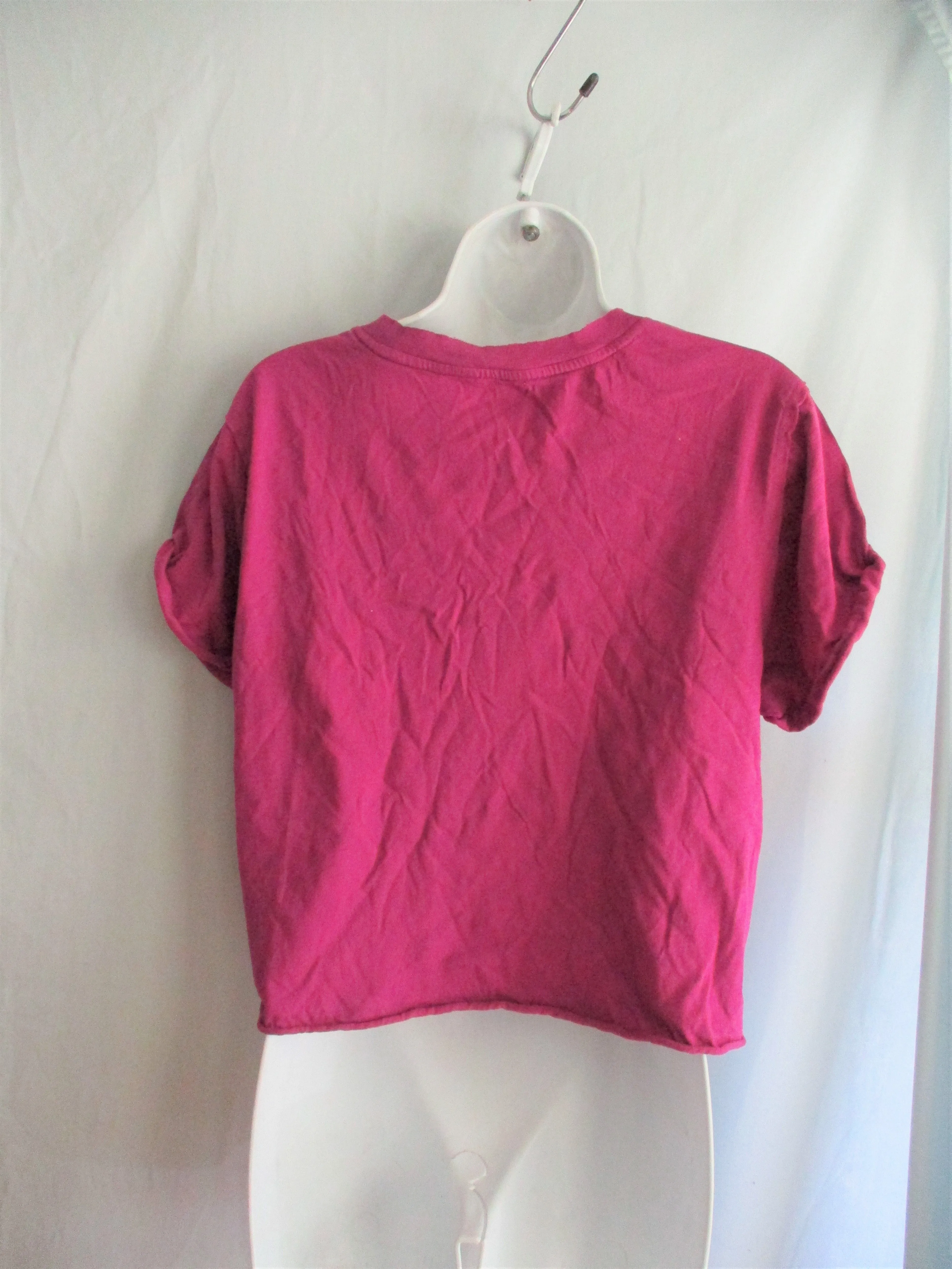 NEW WE THE FREE PEOPLE Cropped Tee 100% Cotton T-Shirt Top M PURPLE VIOLET