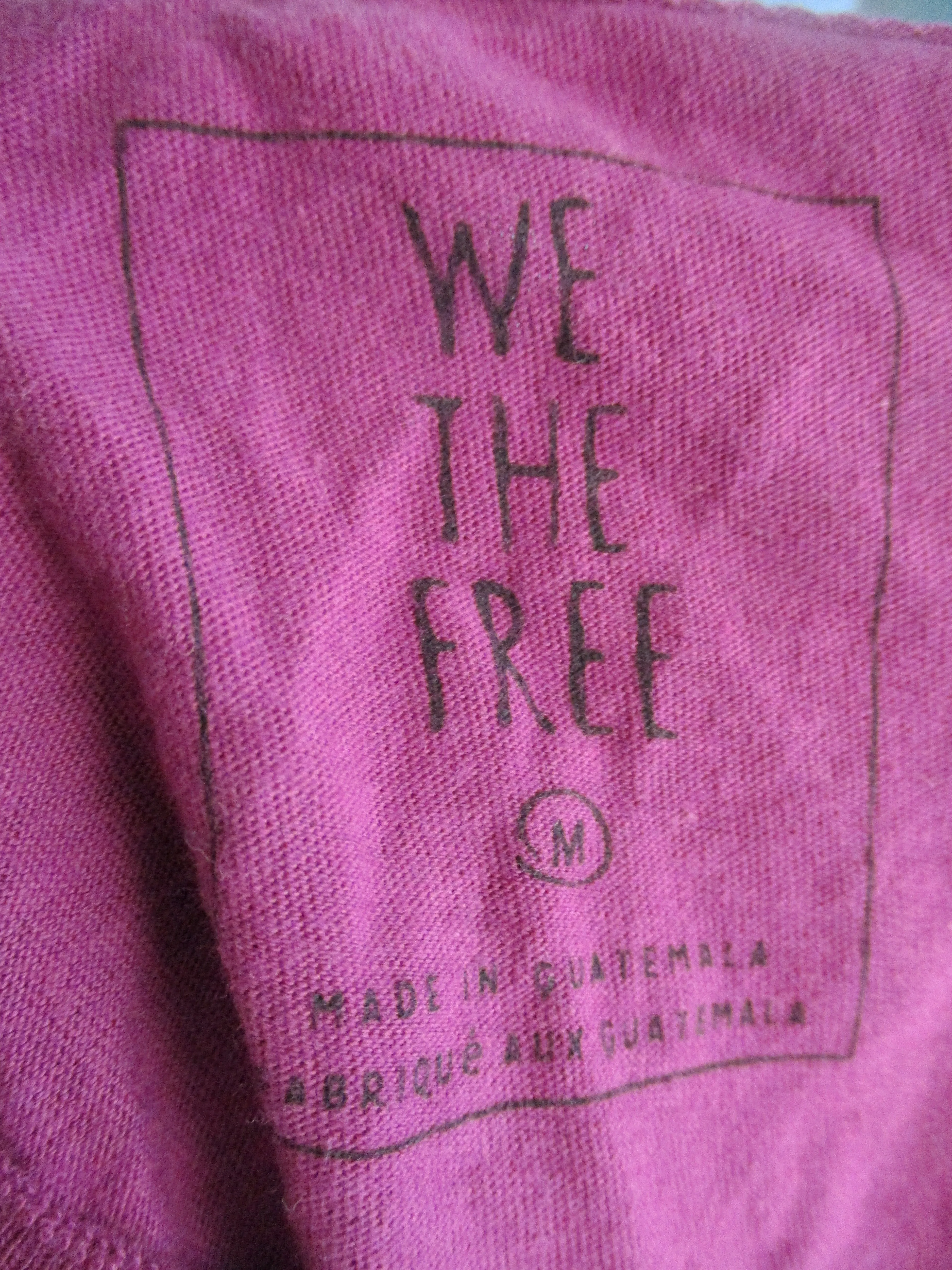 NEW WE THE FREE PEOPLE Cropped Tee 100% Cotton T-Shirt Top M PURPLE VIOLET