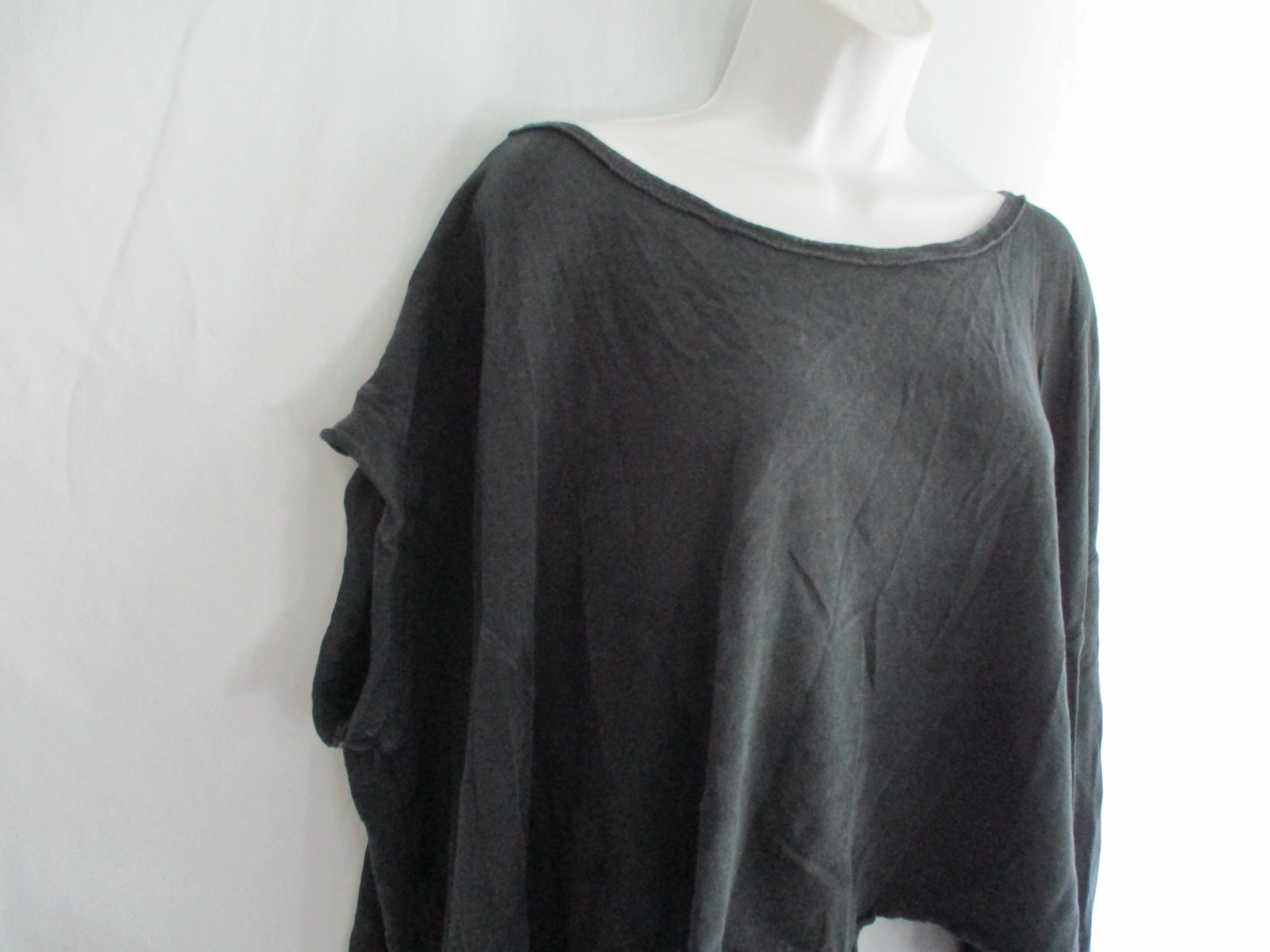NEW WE THE FREE PEOPLE Oversize Tee 100% Cotton T-Shirt Top L BLACK