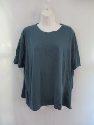 NEW WE THE FREE PEOPLE Tee 100% Cotton T-Shirt Top M SEAFOAM BLUE
