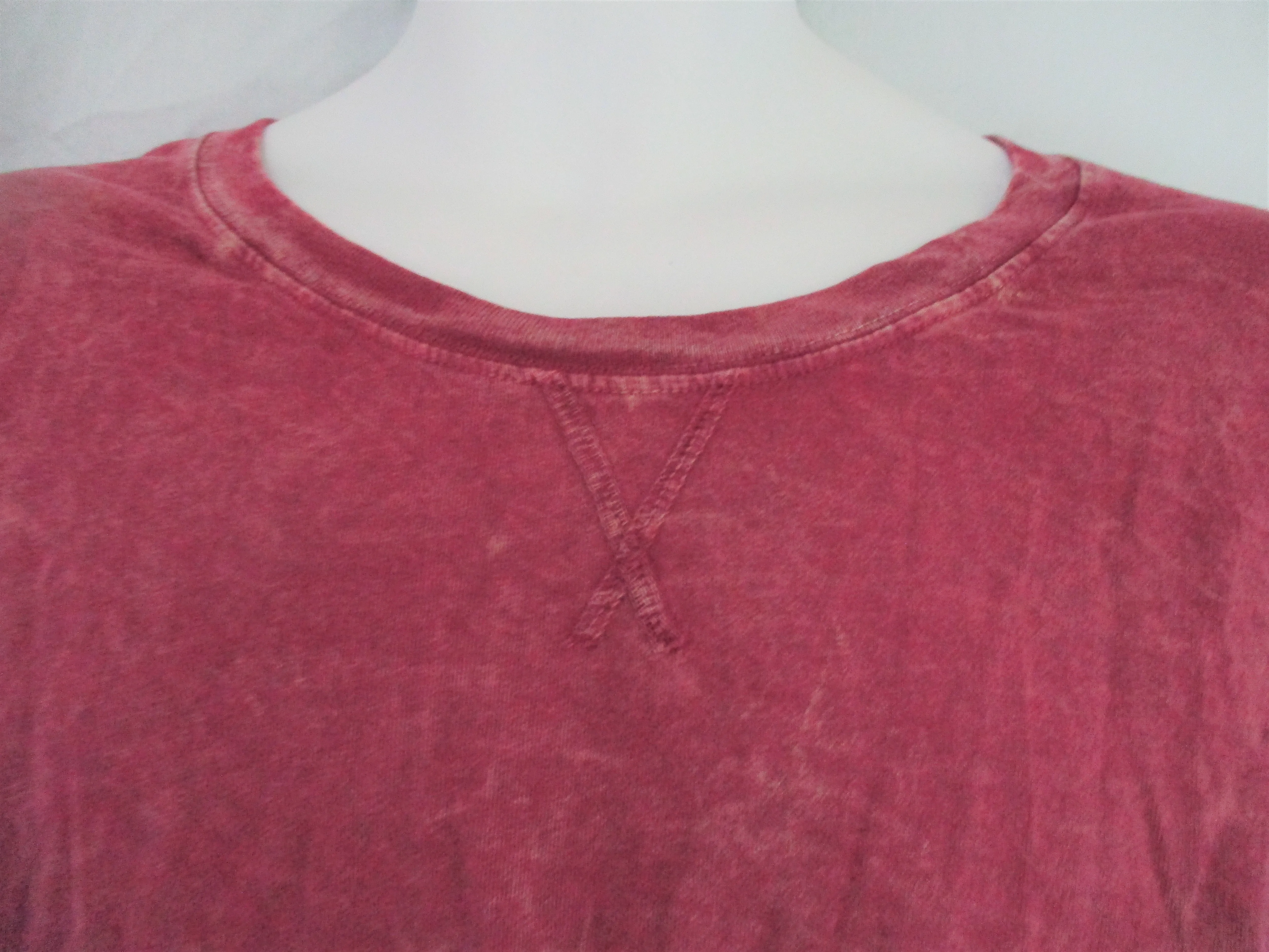 NEW WE THE FREE PEOPLE Thin Sweatshirt Top Coverup Long Sleeve Tee M PURPLE WINE BURGUNDY