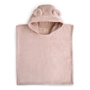 Organic Cotton Bear Poncho Towel - Blush by Mushie & Co