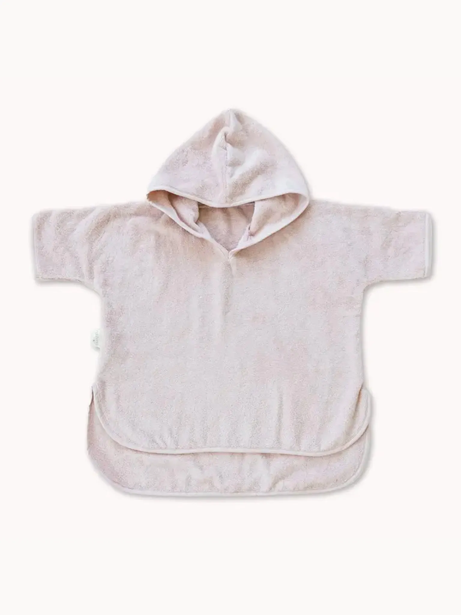 Organic Cotton Hooded Poncho Cover-Up