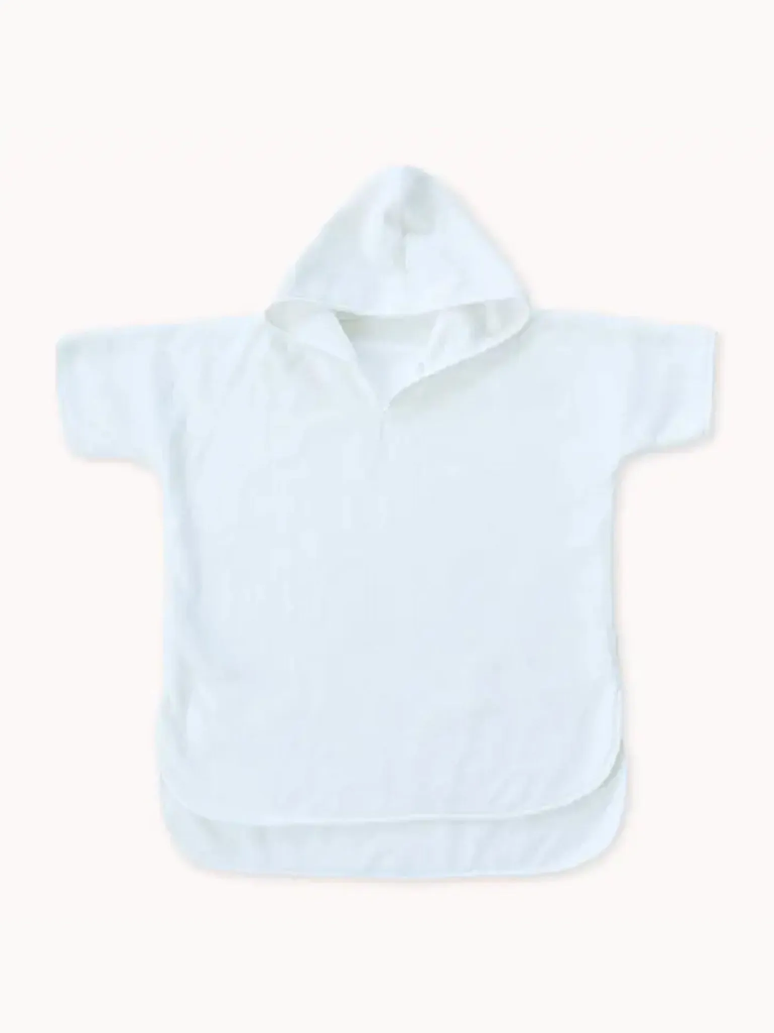 Organic Cotton Hooded Poncho Cover-Up