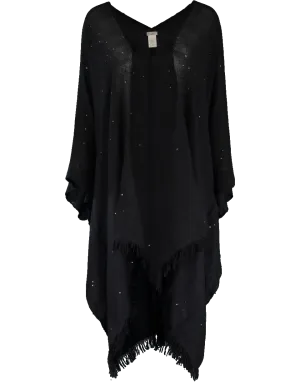 Paillette Open Poncho