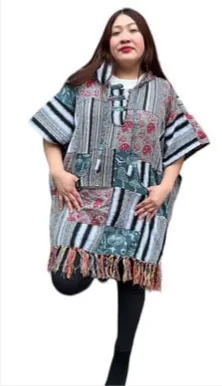Patchwork Poncho - Wholesale