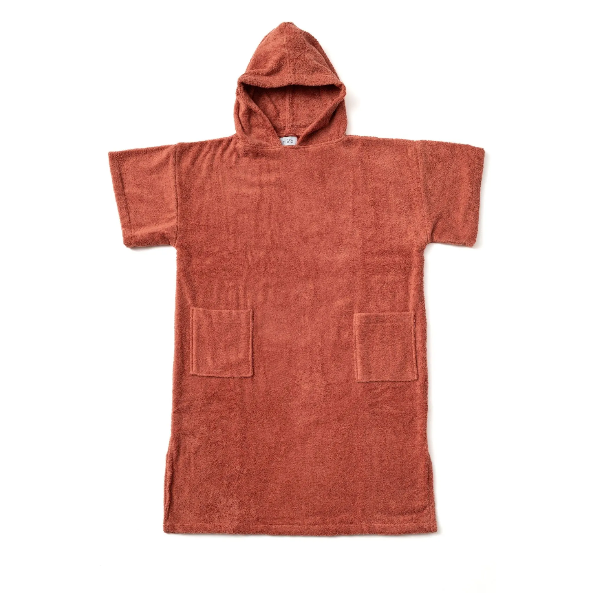 Poncho Premium coton bio - Terracotta