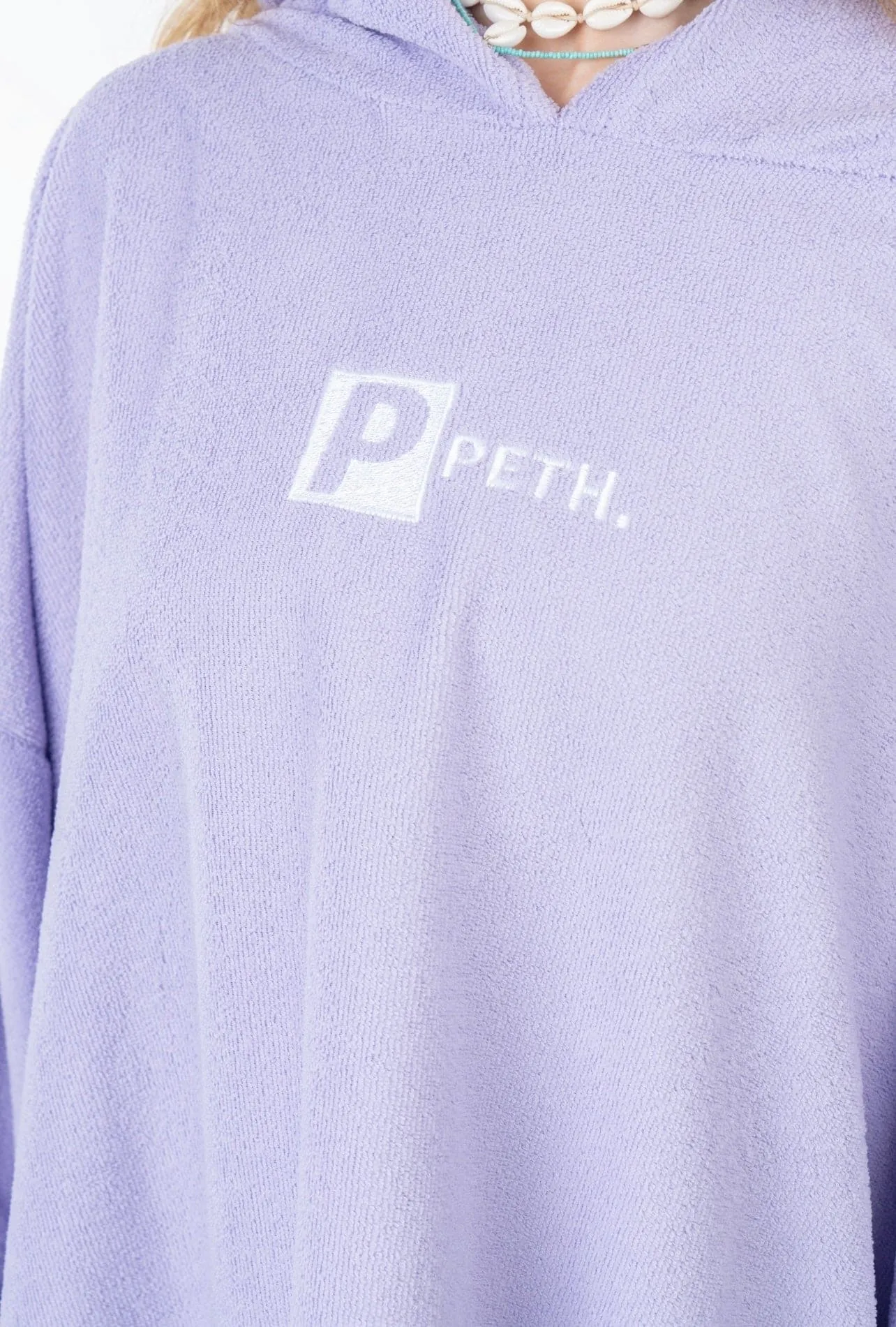 Premium Microfibre Oversized Changing Poncho / Robe - Purple LILAC