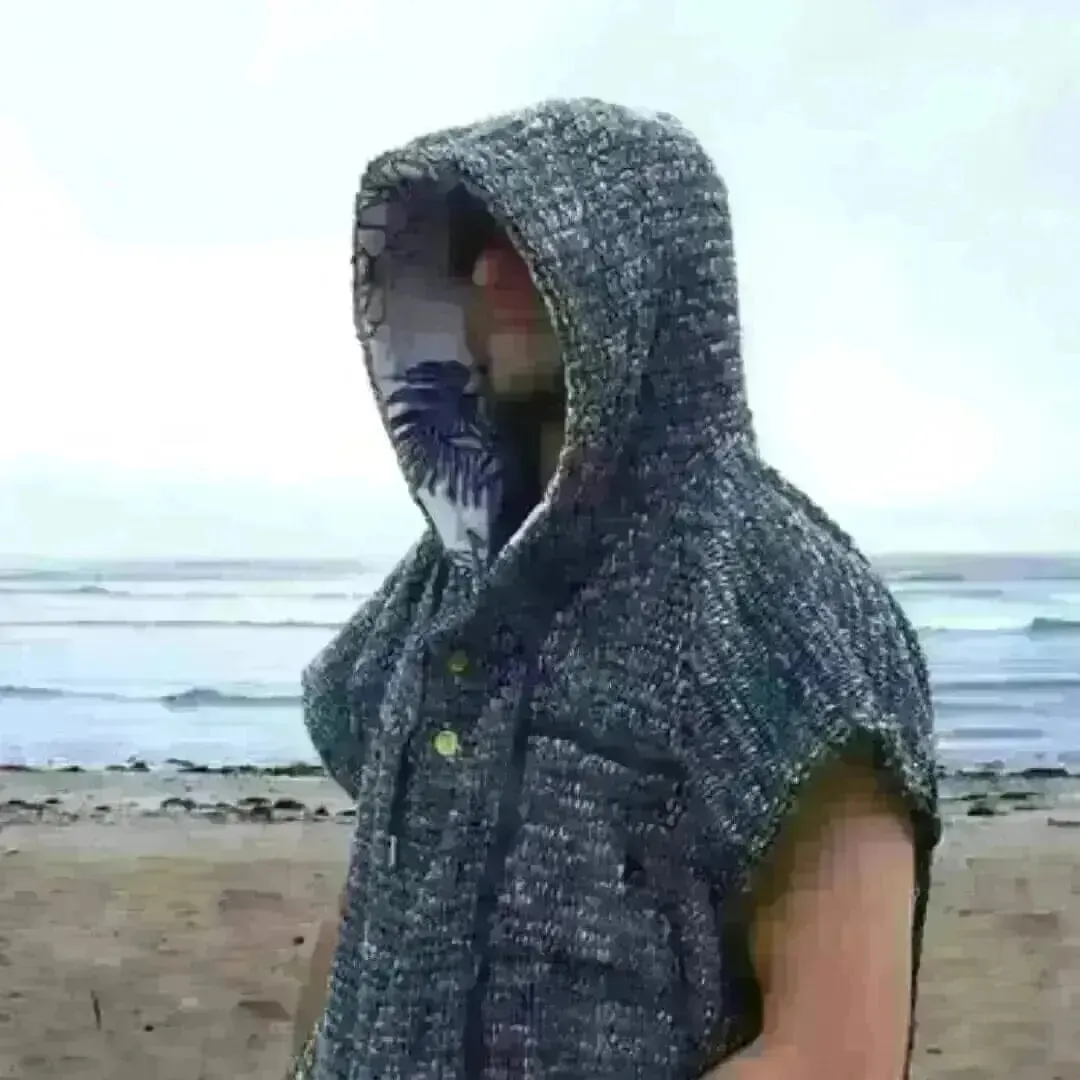 Premium Surf Poncho Changing Towel Robe Charcoal - Adult