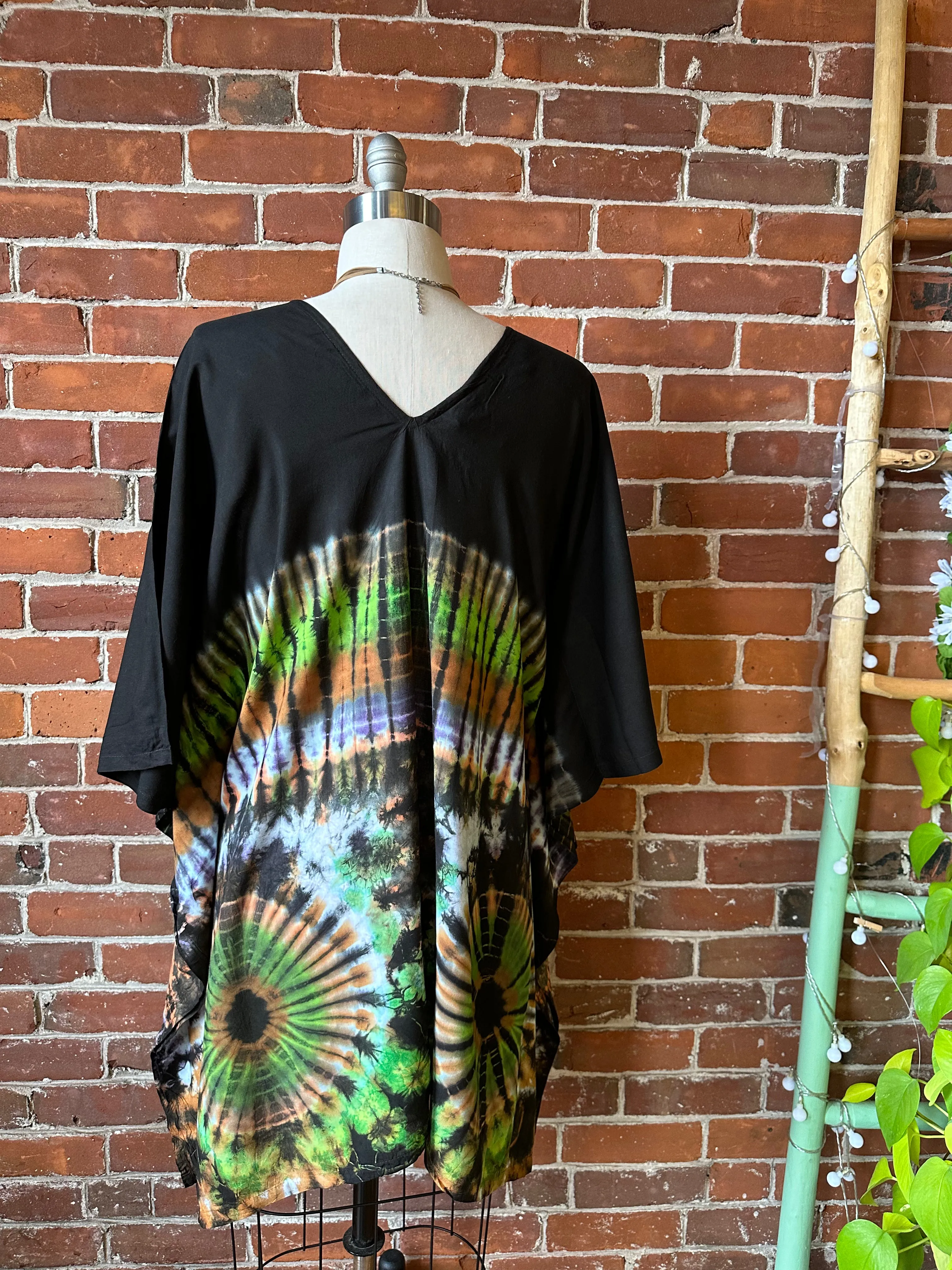 Raven Tie Dye Poncho Top