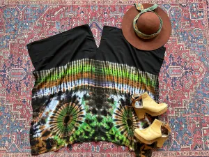 Raven Tie Dye Poncho Top