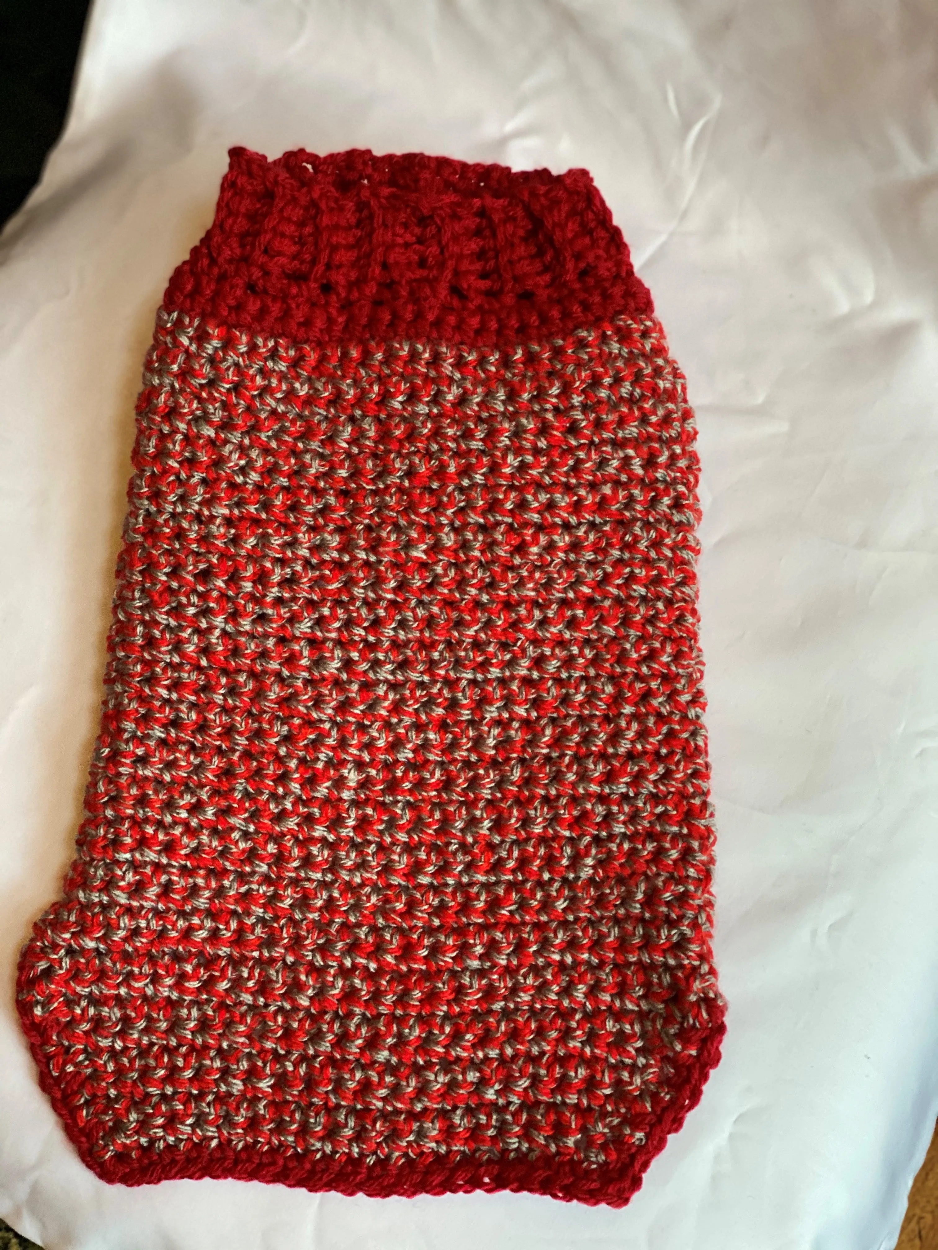 Red and Gray Christmas Sweater