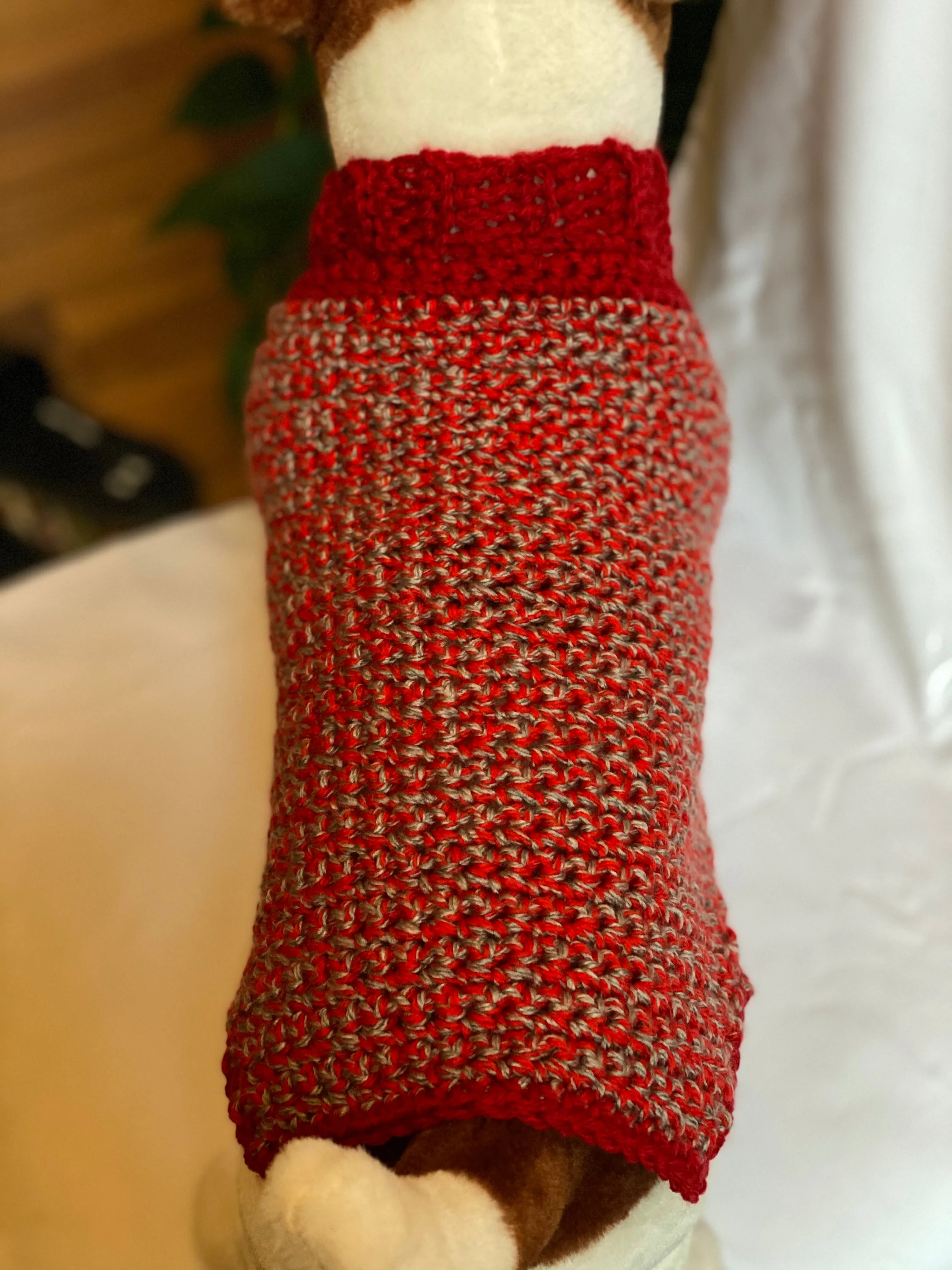 Red and Gray Christmas Sweater