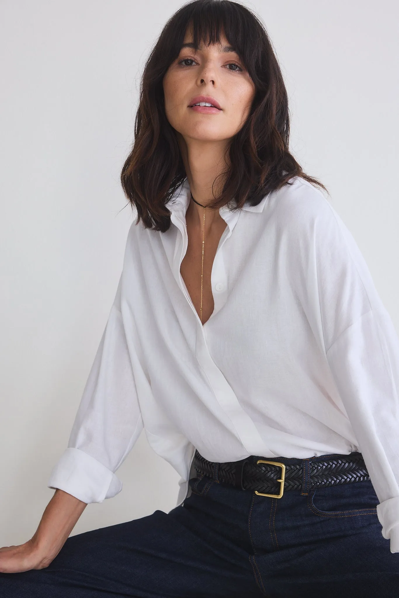 Refine Oversized Linen Tunic