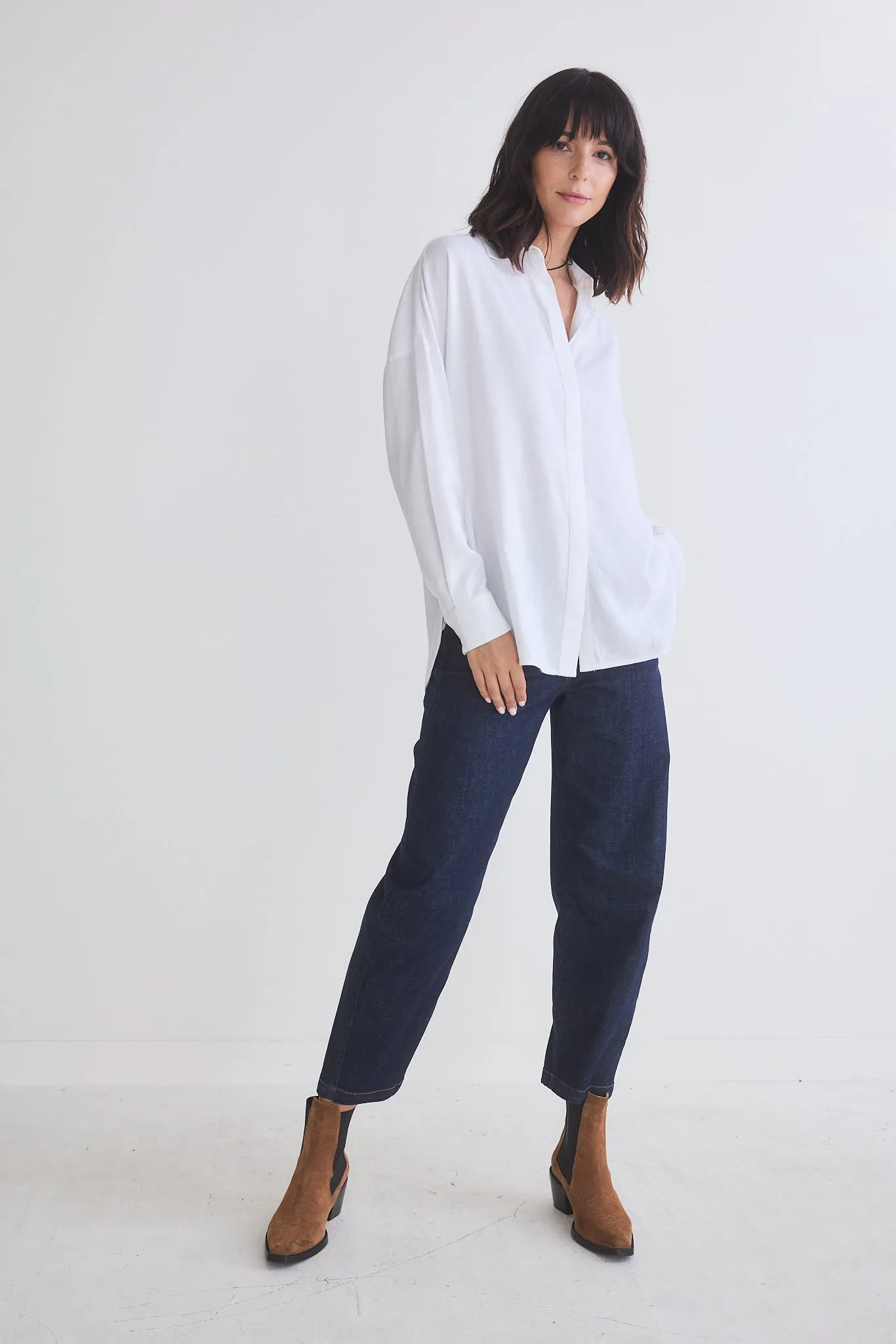 Refine Oversized Linen Tunic