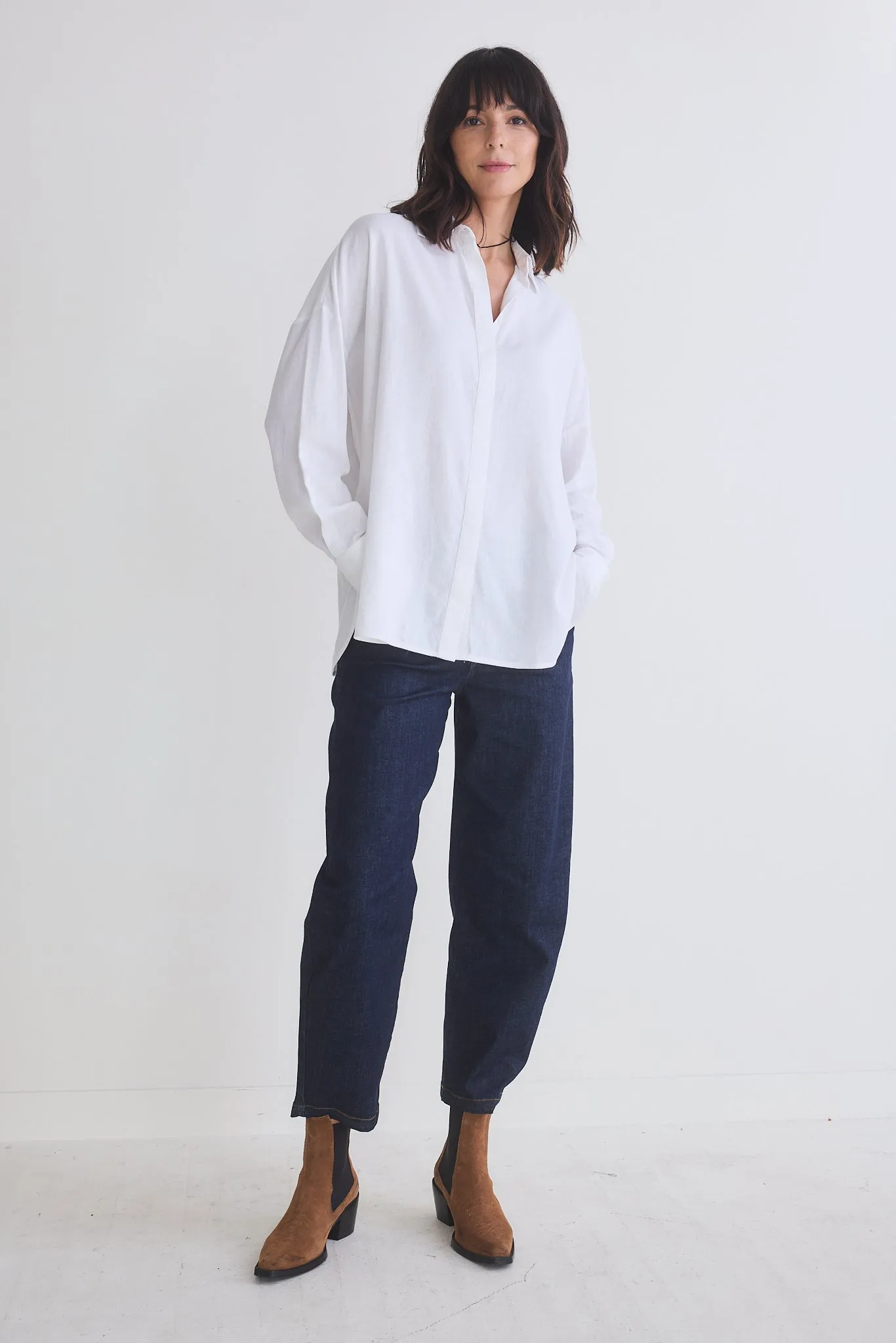 Refine Oversized Linen Tunic