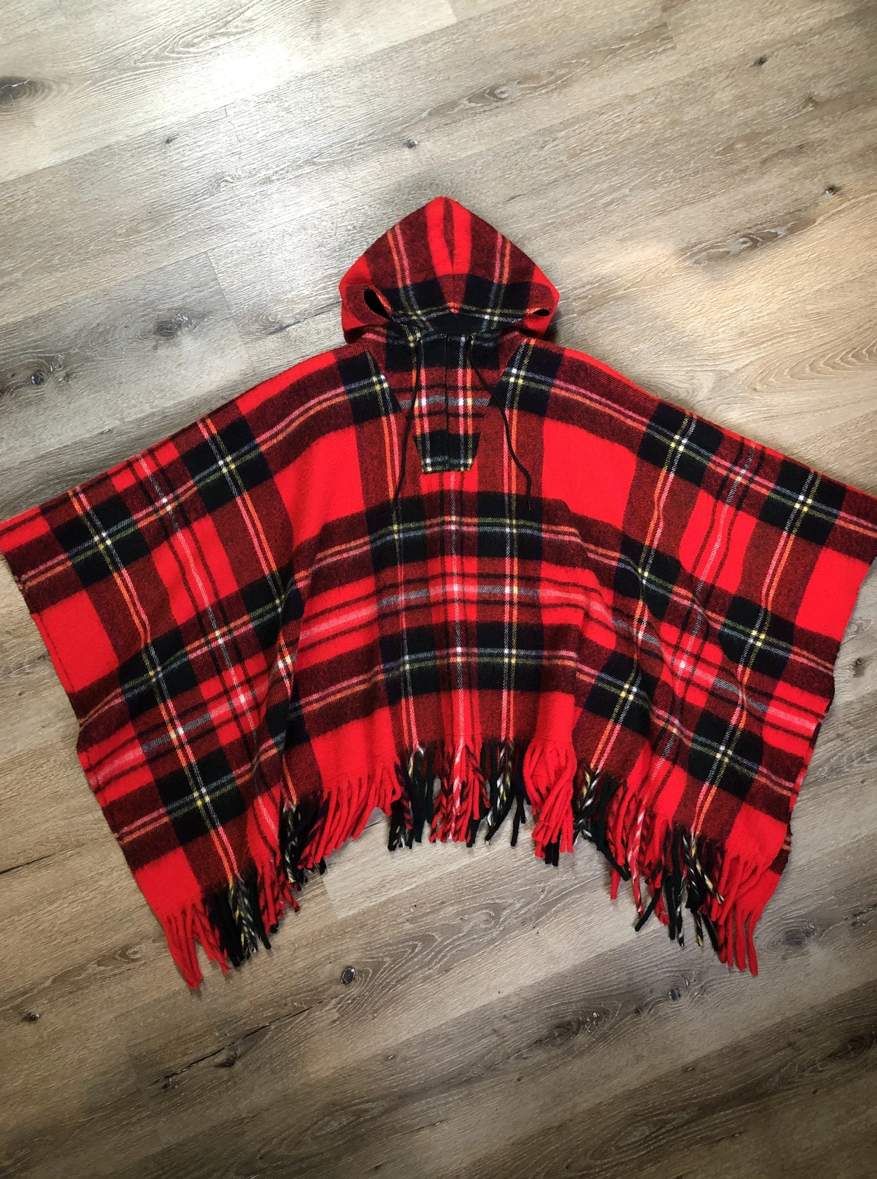 Royal Stewart Tartan Wool Cape