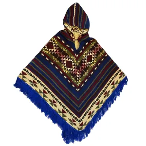 Rustic OOAK Fringe Button Front Poncho