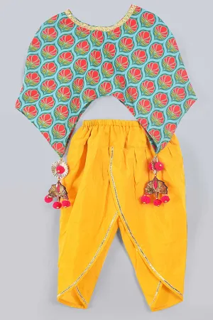 Stylish Poncho & Dhoti Set